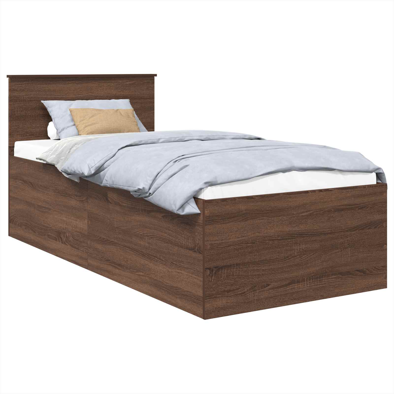 Cadre de lit Chêne brun 75 x 190 cm Bois d'ingénierie - XIOS