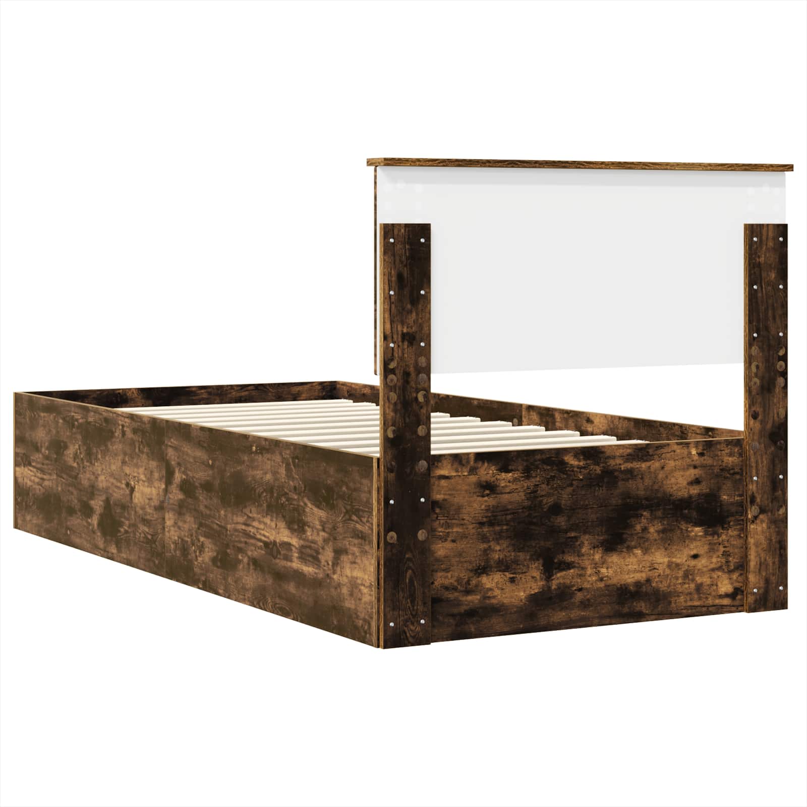 Cadre de lit Chêne fumé 120 x 200 cm Bois d'ingénierie - XIOS