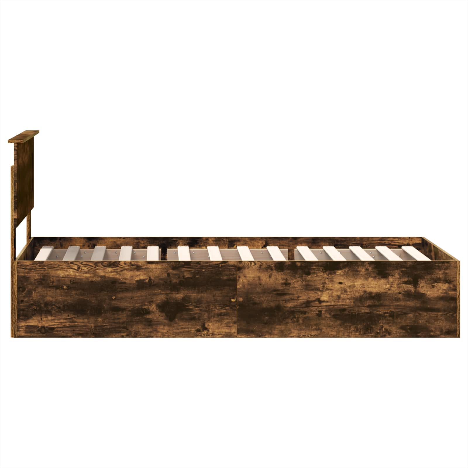 Cadre de lit Chêne fumé 120 x 200 cm Bois d'ingénierie - XIOS