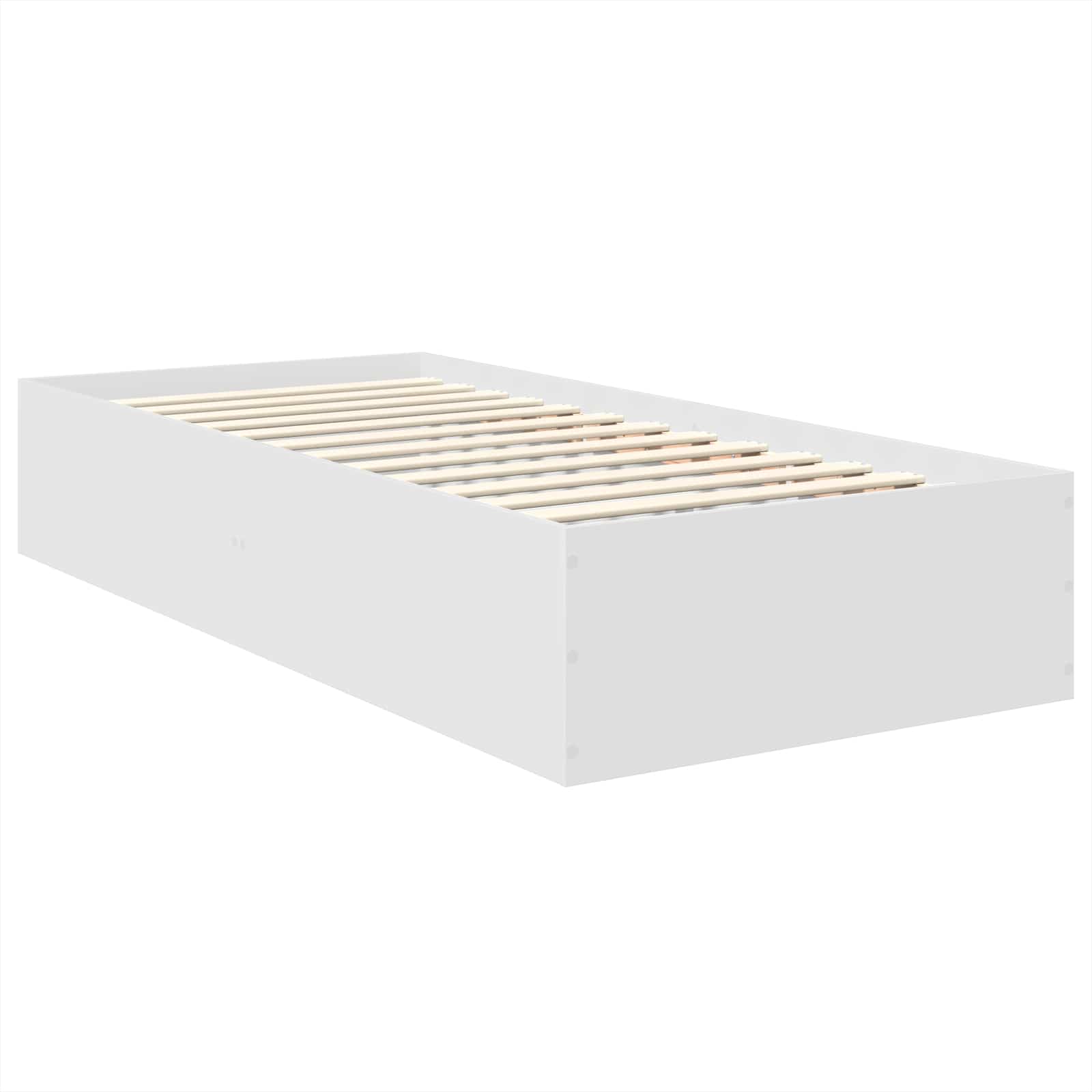 Cadre de lit Blanc 75 x 190 cm Bois d'ingénierie - XIOS