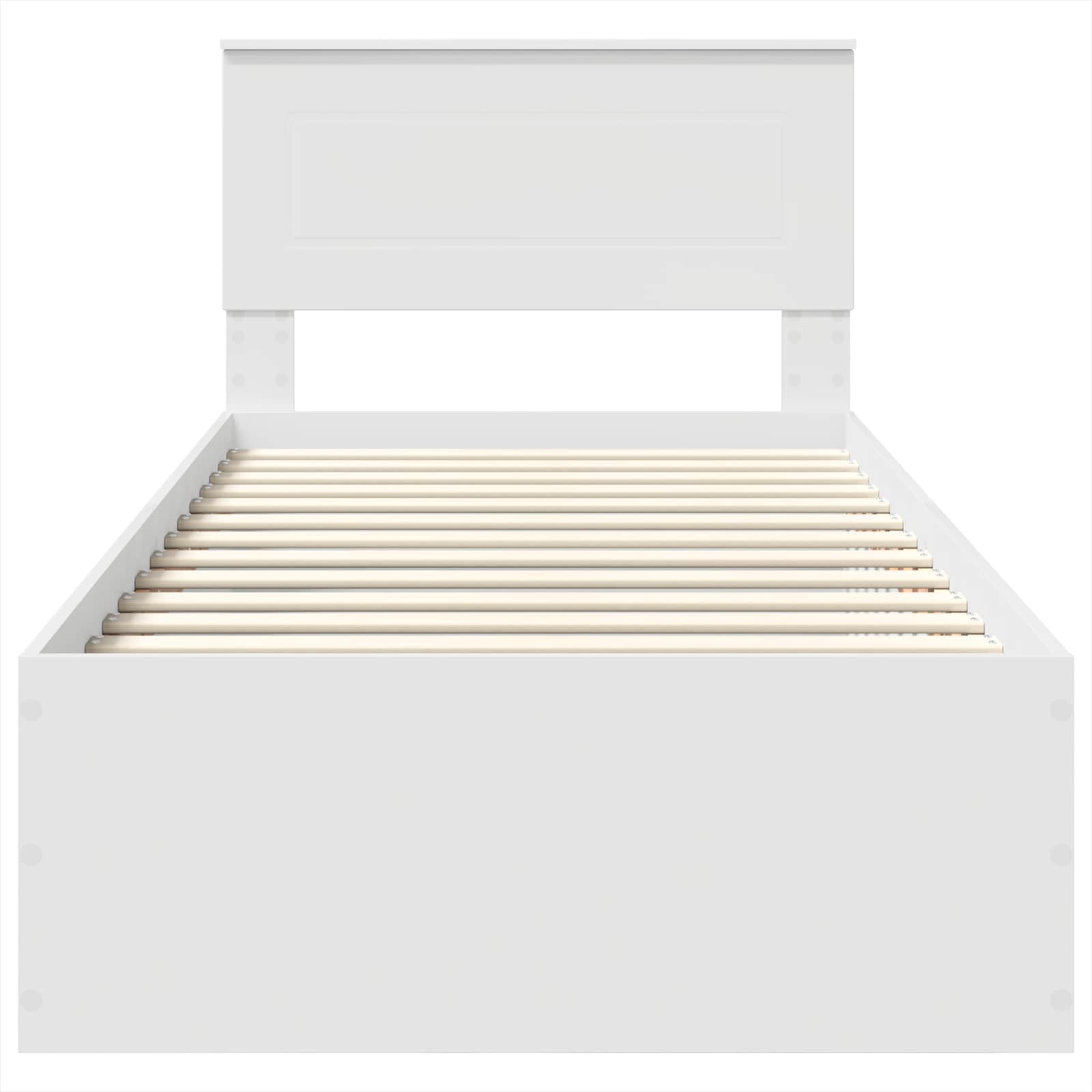 Cadre de lit Blanc 75 x 190 cm Bois d'ingénierie - XIOS