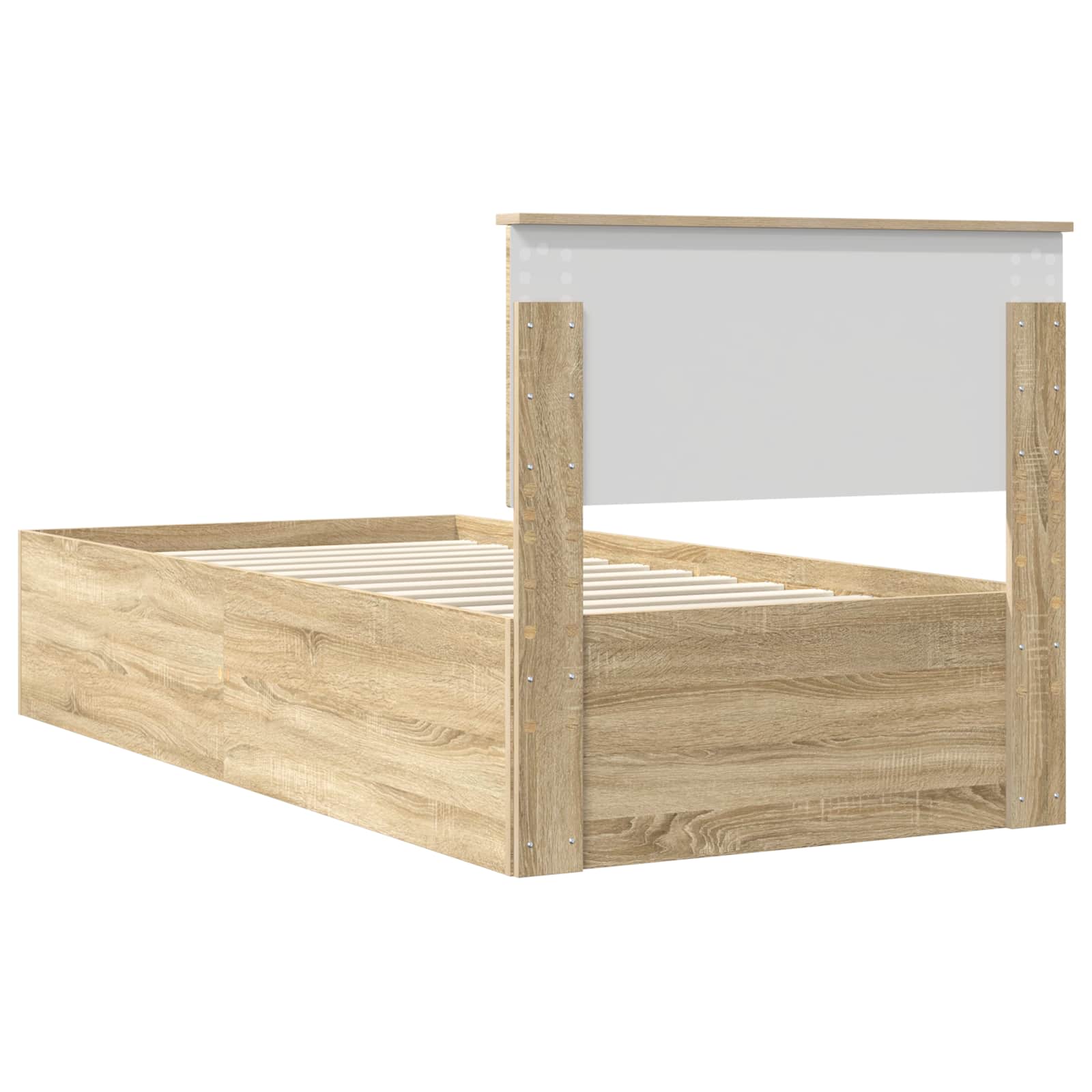 Cadre de lit Chêne Sonoma 75 x 190 cm Bois d'ingénierie - XIOS