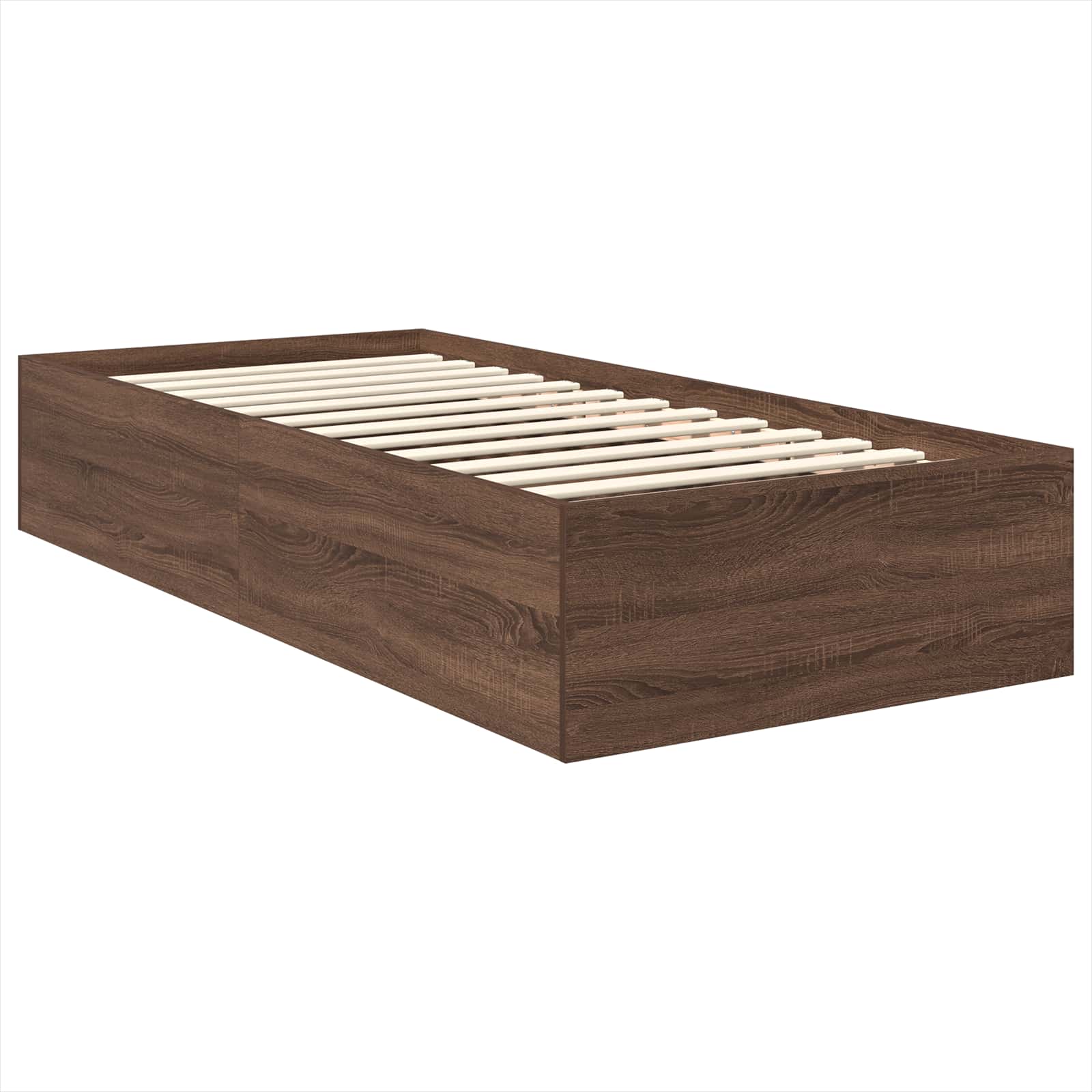 Cadre de lit Chêne brun 75 x 190 cm Bois d'ingénierie - XIOS