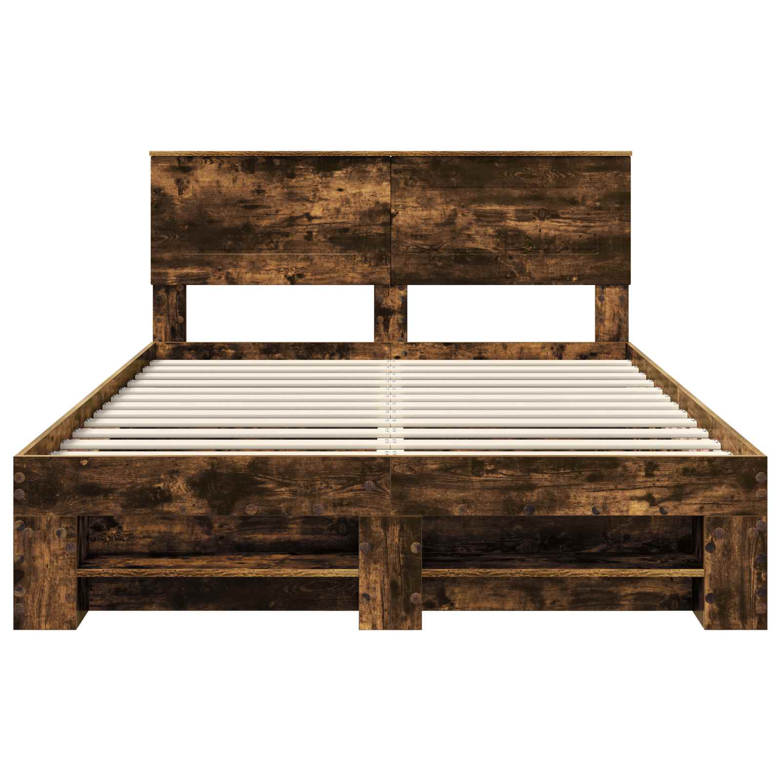 Cadre de lit Chêne fumé 140 x 200 cm Bois d'ingénierie - XIOS
