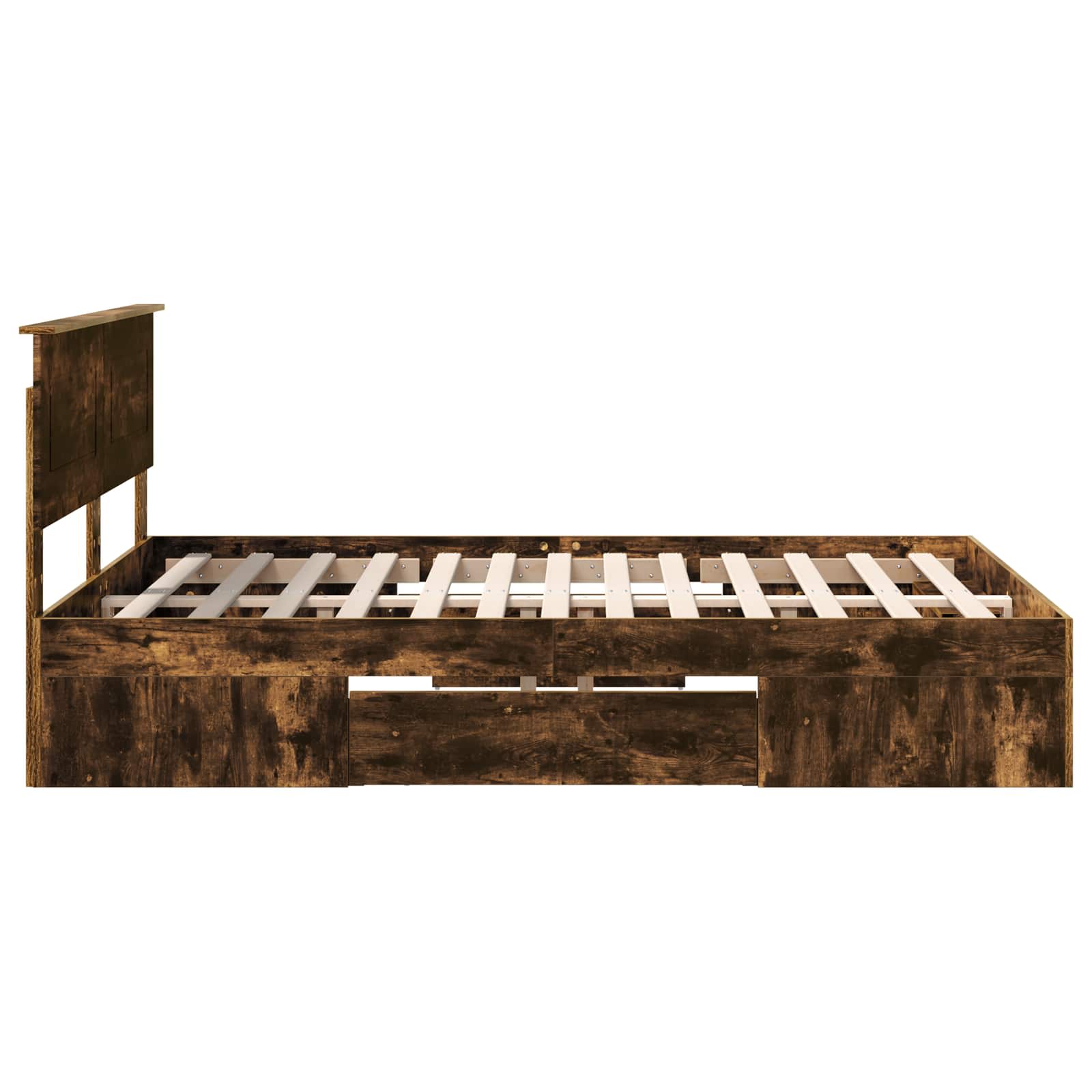 Cadre de lit Chêne fumé 140 x 200 cm Bois d'ingénierie - XIOS