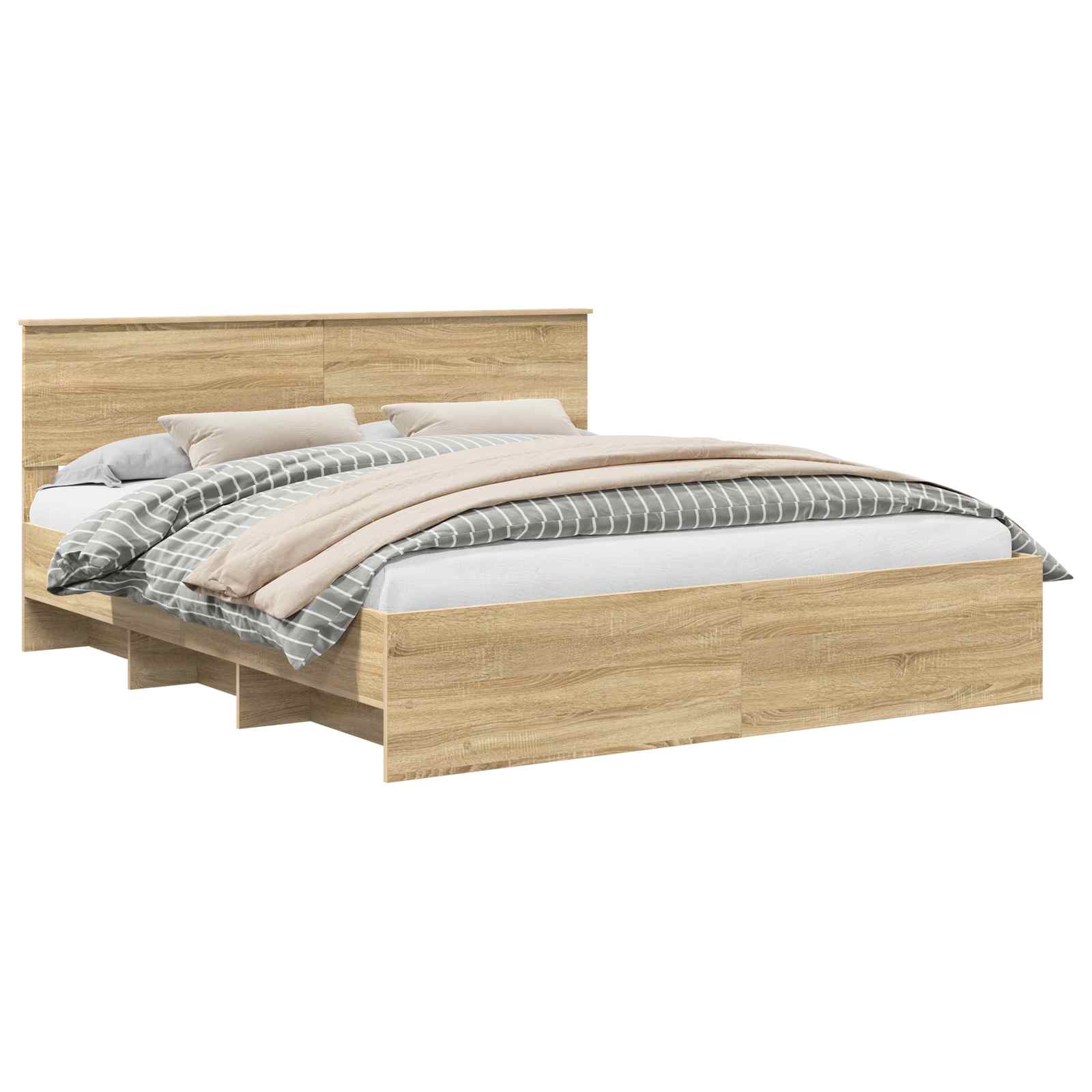 Cadre de lit Chêne Sonoma 180 x 200 cm Bois d'ingénierie - XIOS