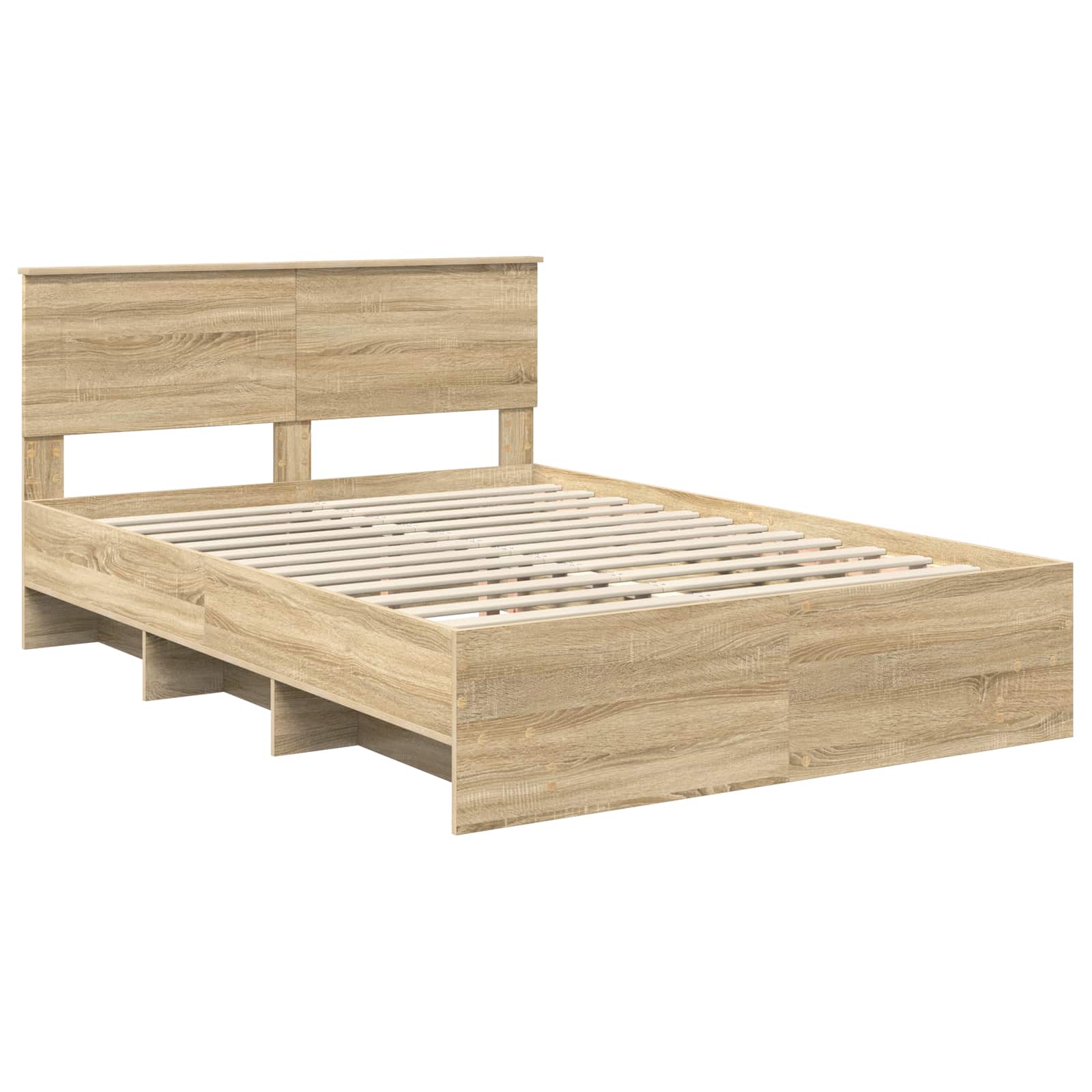 Cadre de lit Chêne Sonoma 150 x 200 cm Bois d'ingénierie - XIOS