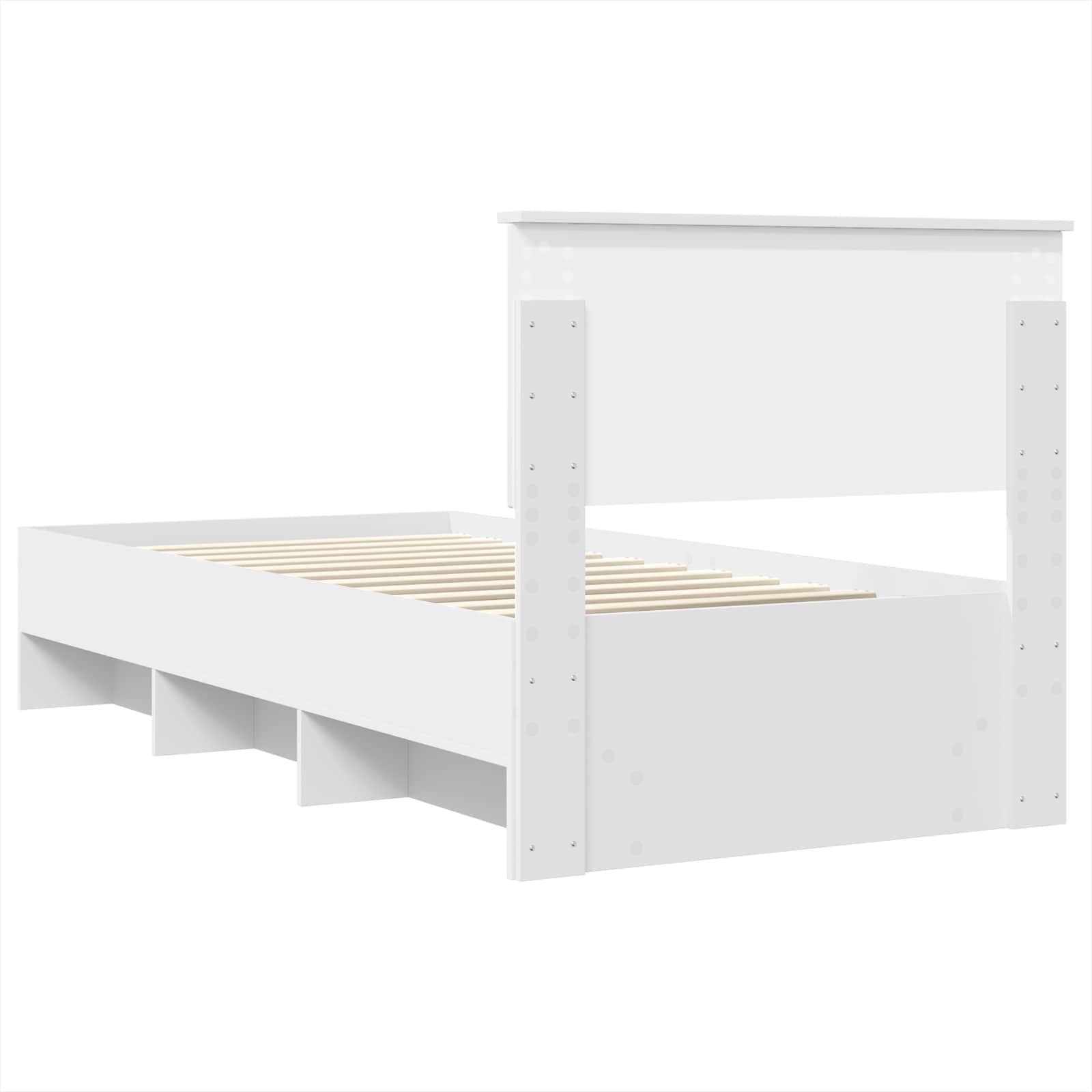 Cadre de lit Blanc 80 x 200 cm Bois d'ingénierie - XIOS