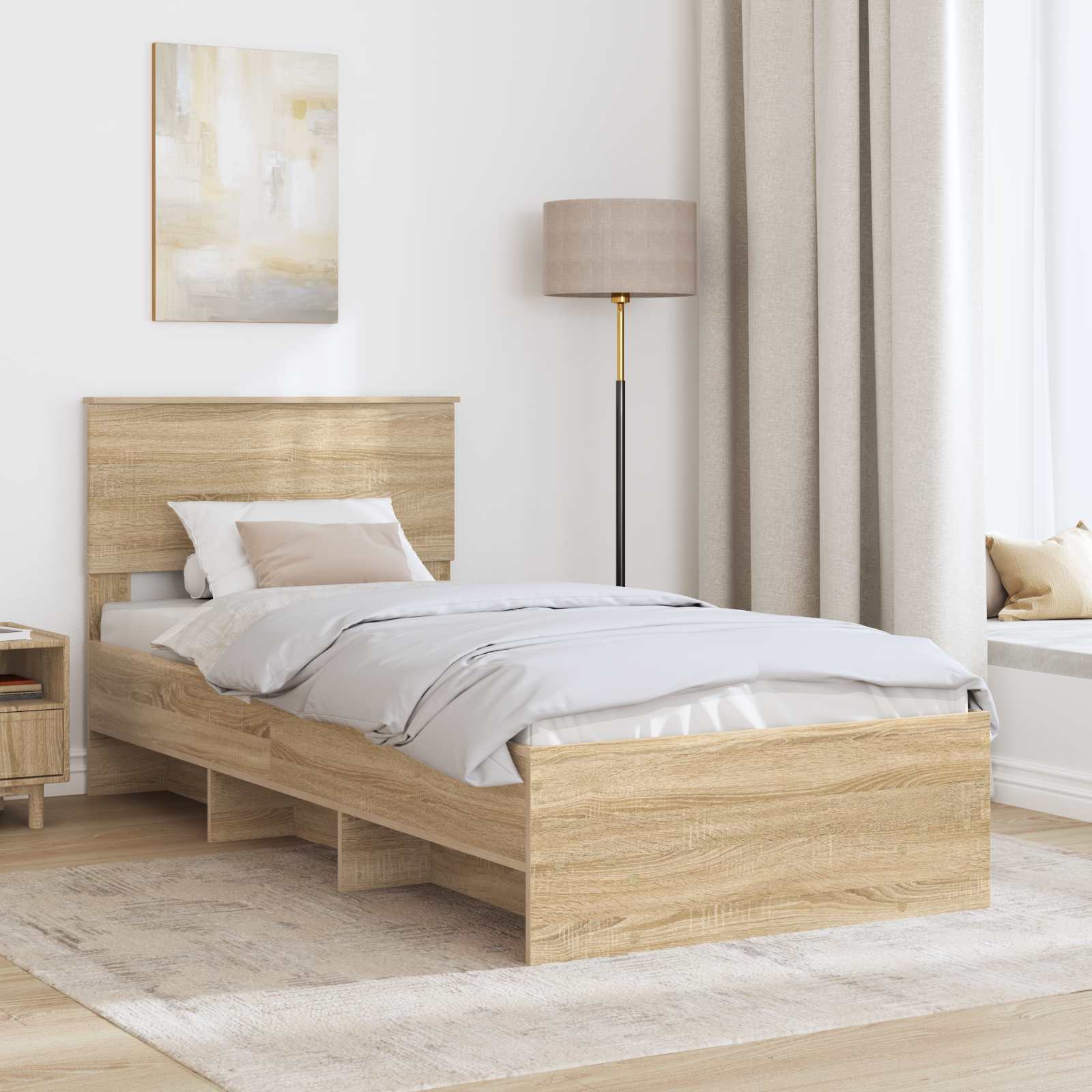 Cadre de lit Chêne Sonoma 80 x 200 cm Bois d'ingénierie - XIOS
