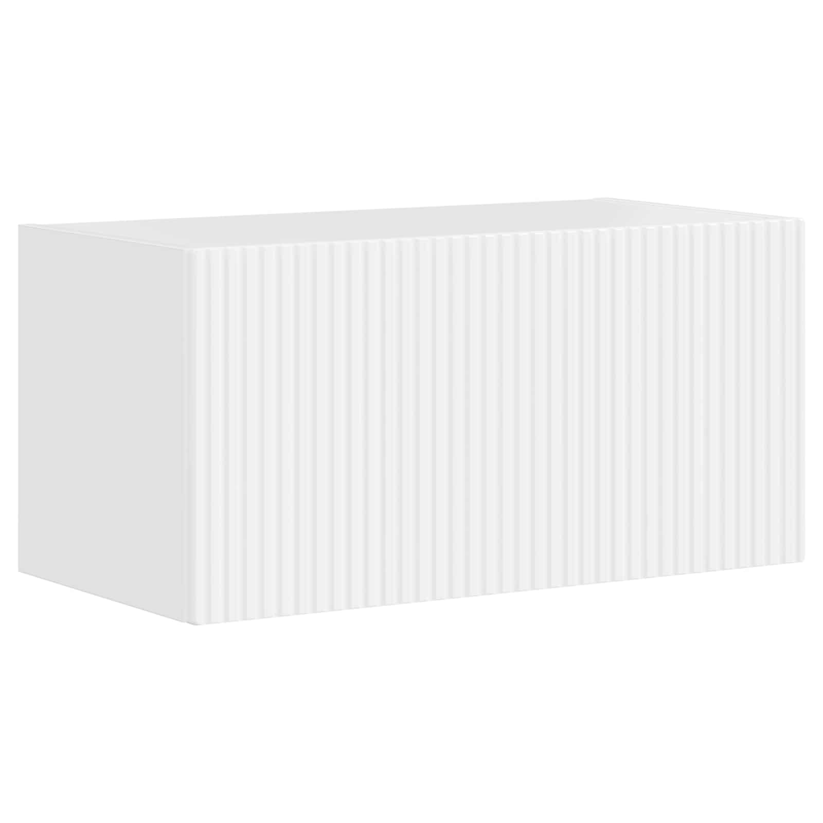 Ensemble de meuble TV mural Montage mural 4 pcs Blanc brillant - XIOS