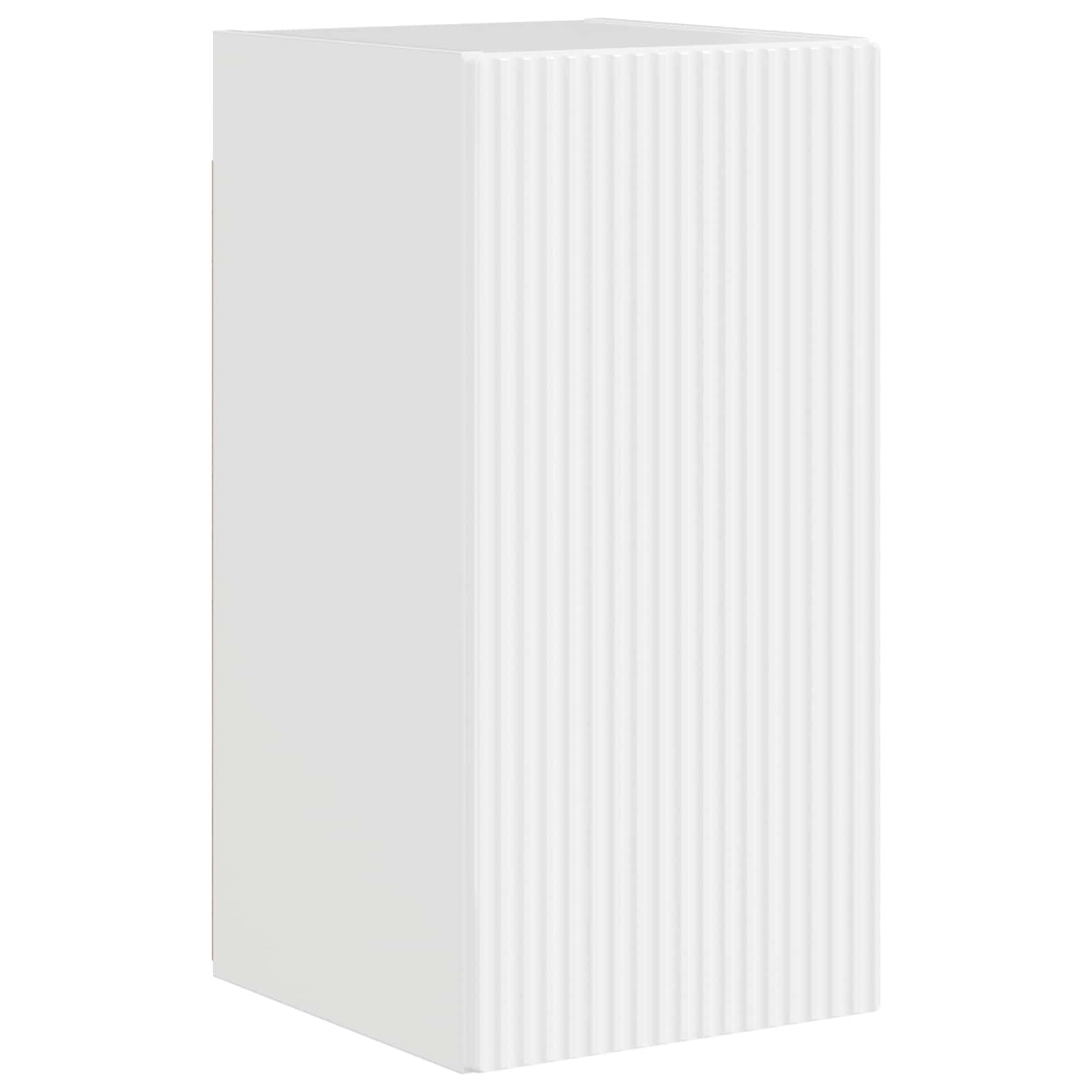 Ensemble de meuble TV mural Montage mural 4 pcs Blanc brillant - XIOS