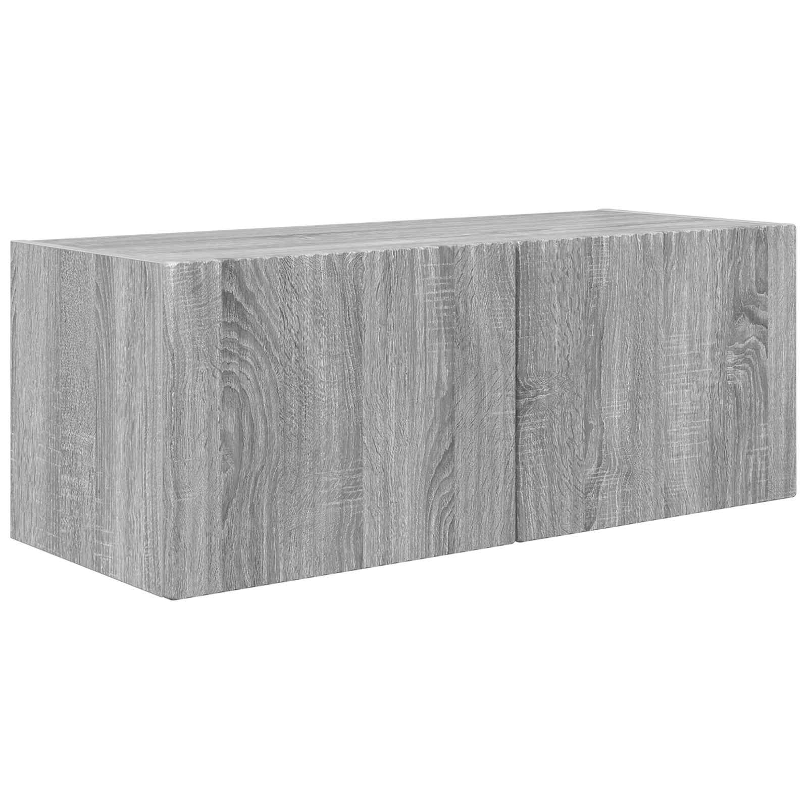 Ensemble de meuble TV mural 4 pcs Gris Sonoma Bois d'ingénierie - XIOS