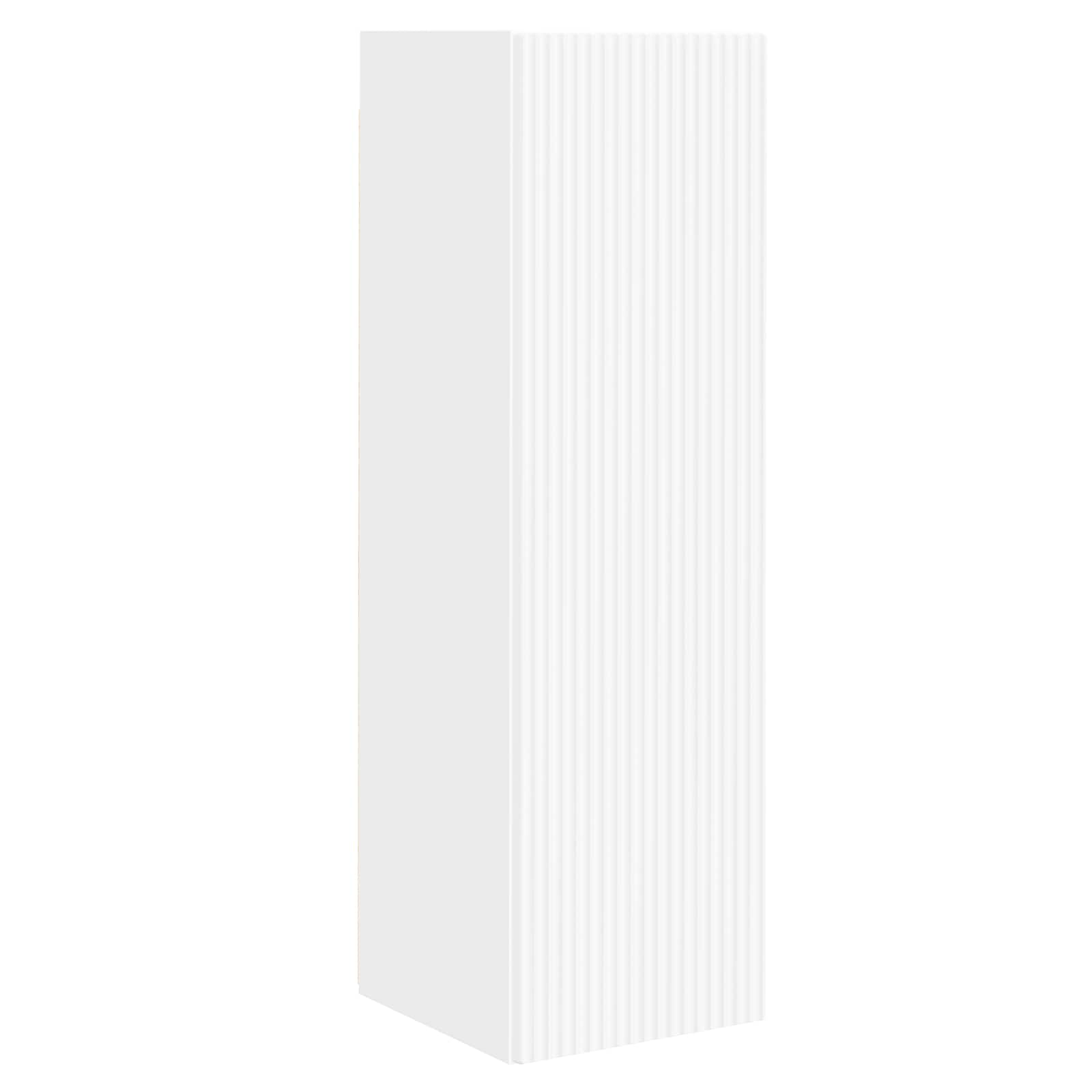 Ensemble de meuble TV mural 4 pc Blanc Bois d'ingénierie