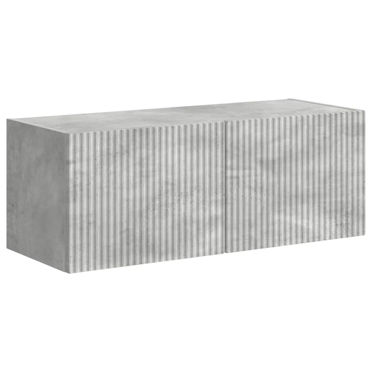 Ensemble de meuble TV mural 6 pc Gris béton - XIOS