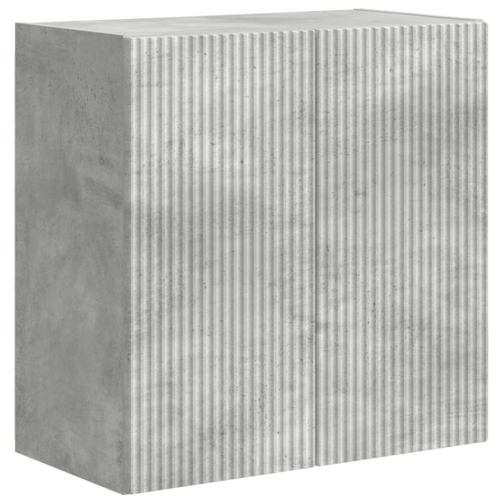 Ensemble de meuble TV mural Montage mural 6 pcs Gris béton - XIOS