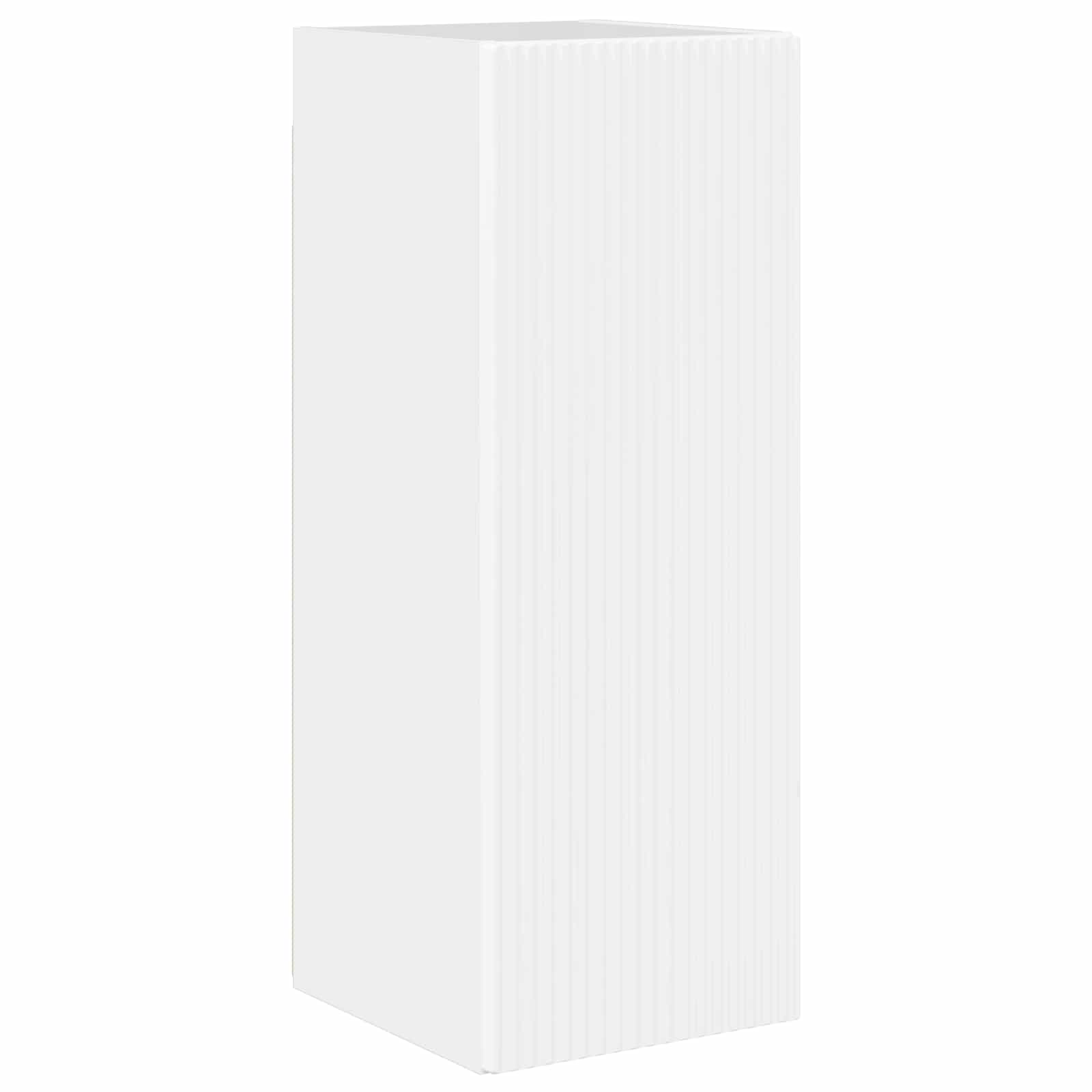 Ensemble de meuble TV mural Montage mural 6 pcs Blanc brillant - XIOS