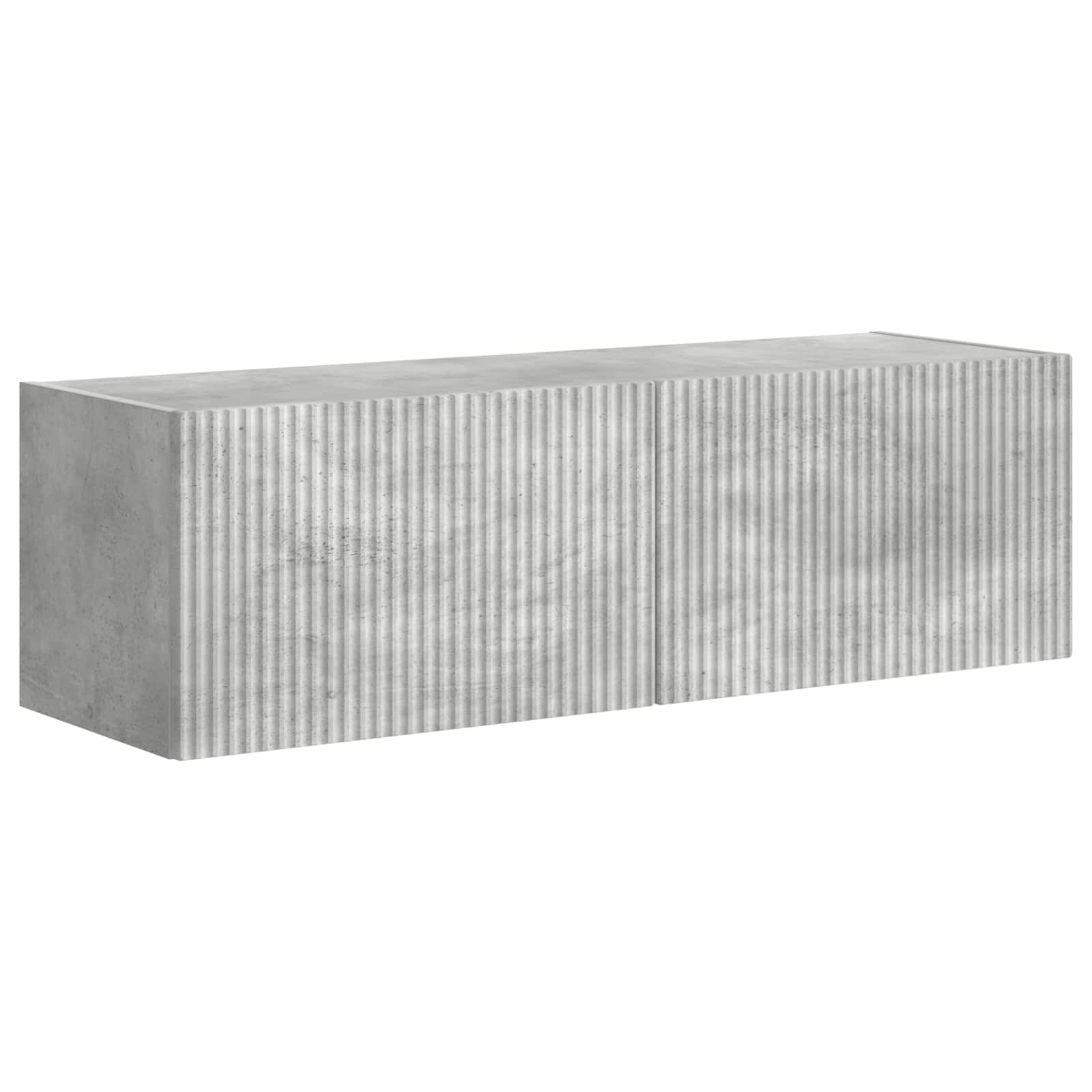 Ensemble de meuble TV mural Montage mural 6 pcs Gris béton - XIOS