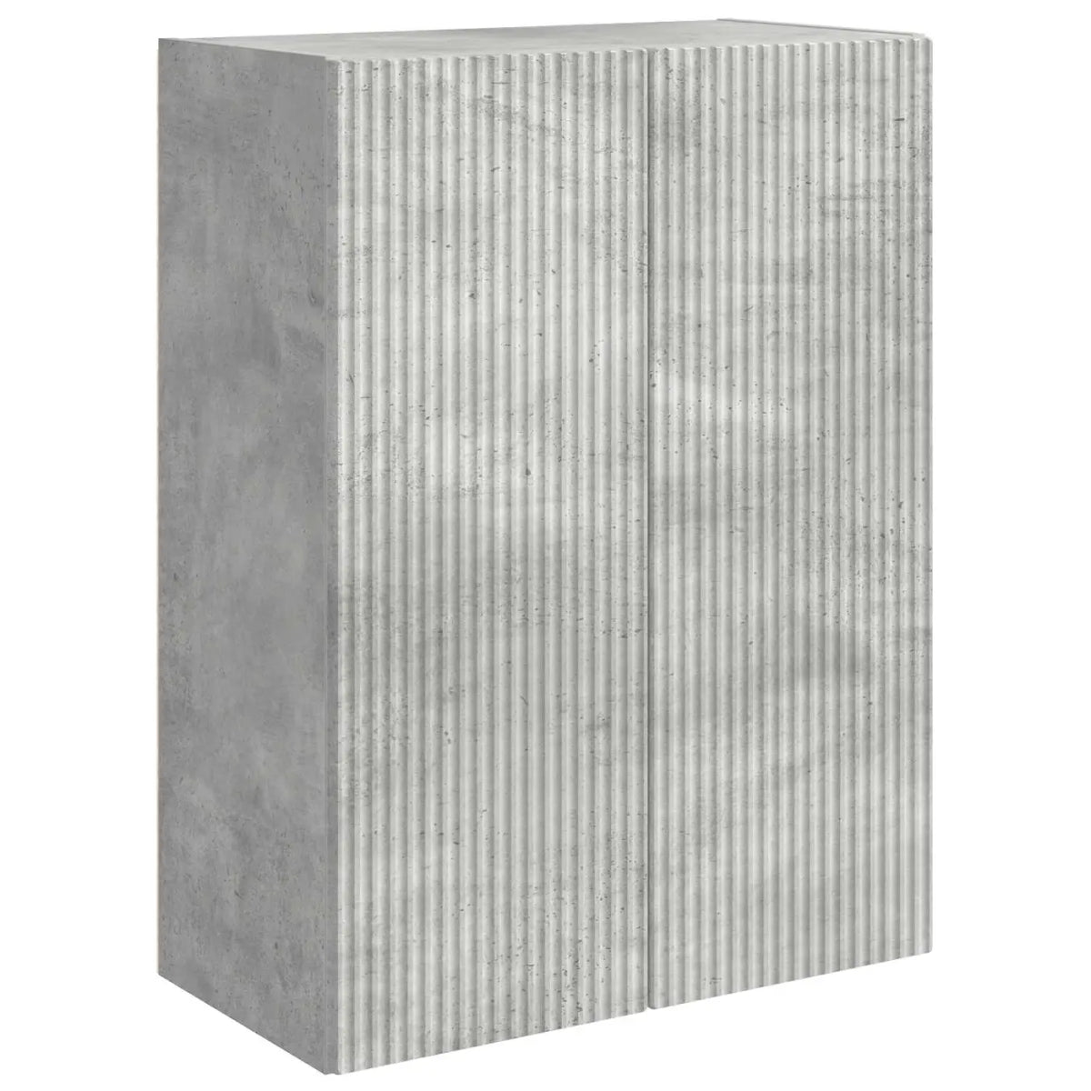 Ensemble de meuble TV mural 6 pc Gris béton - XIOS