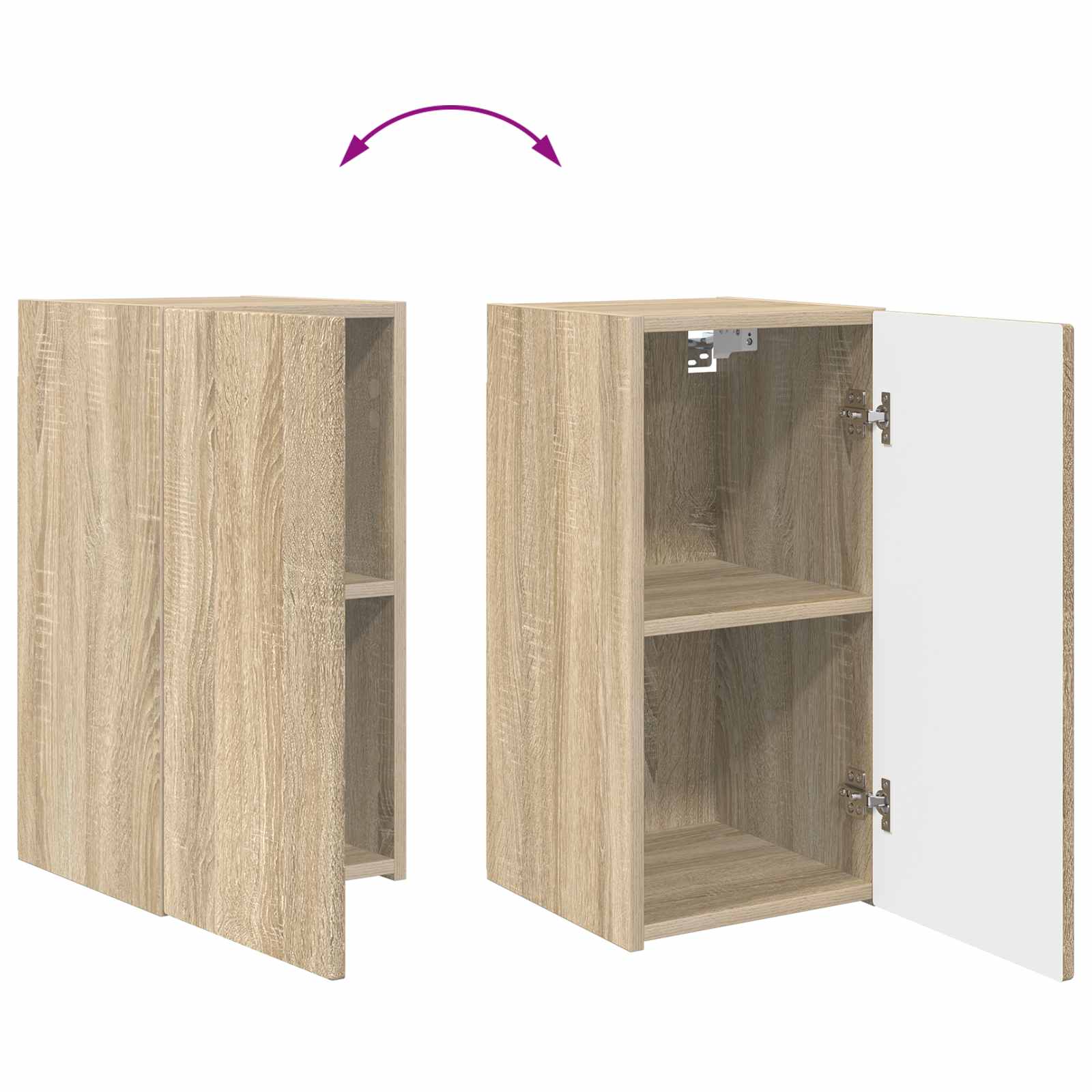 Ensemble meuble TV 2 pcs Chêne Sonoma Bois d'ingénierie - XIOS