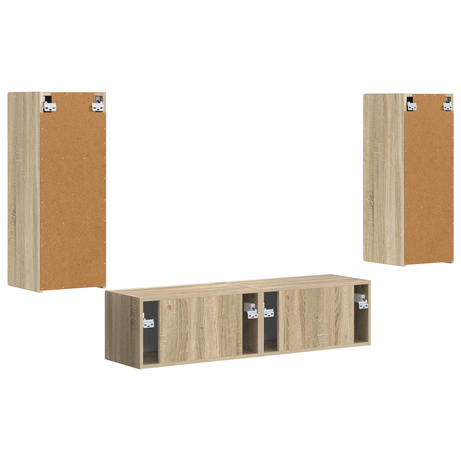 Ensemble meuble TV 2 pcs Chêne Sonoma Bois d'ingénierie - XIOS