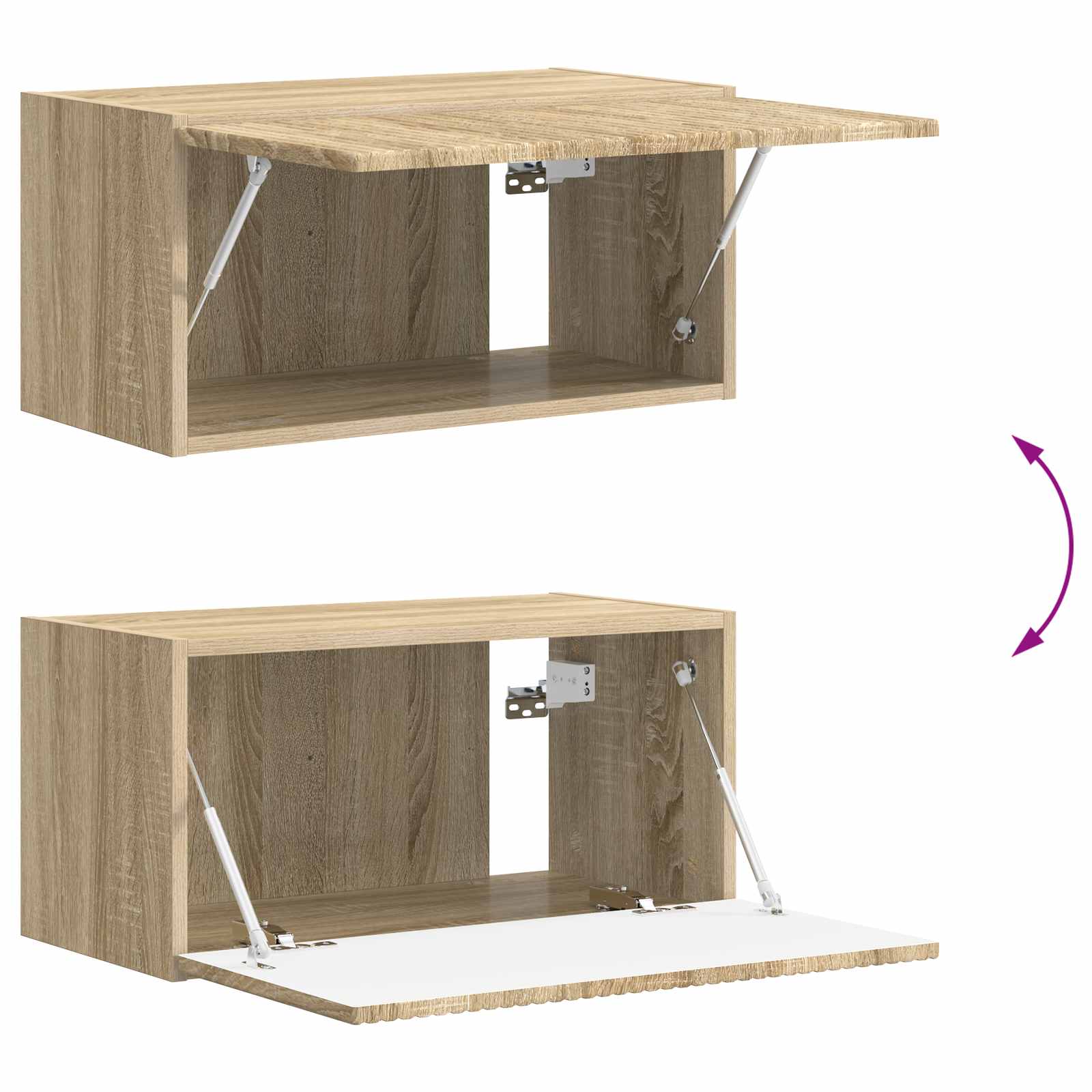 Ensemble meuble TV 2 pcs Chêne Sonoma Bois d'ingénierie - XIOS