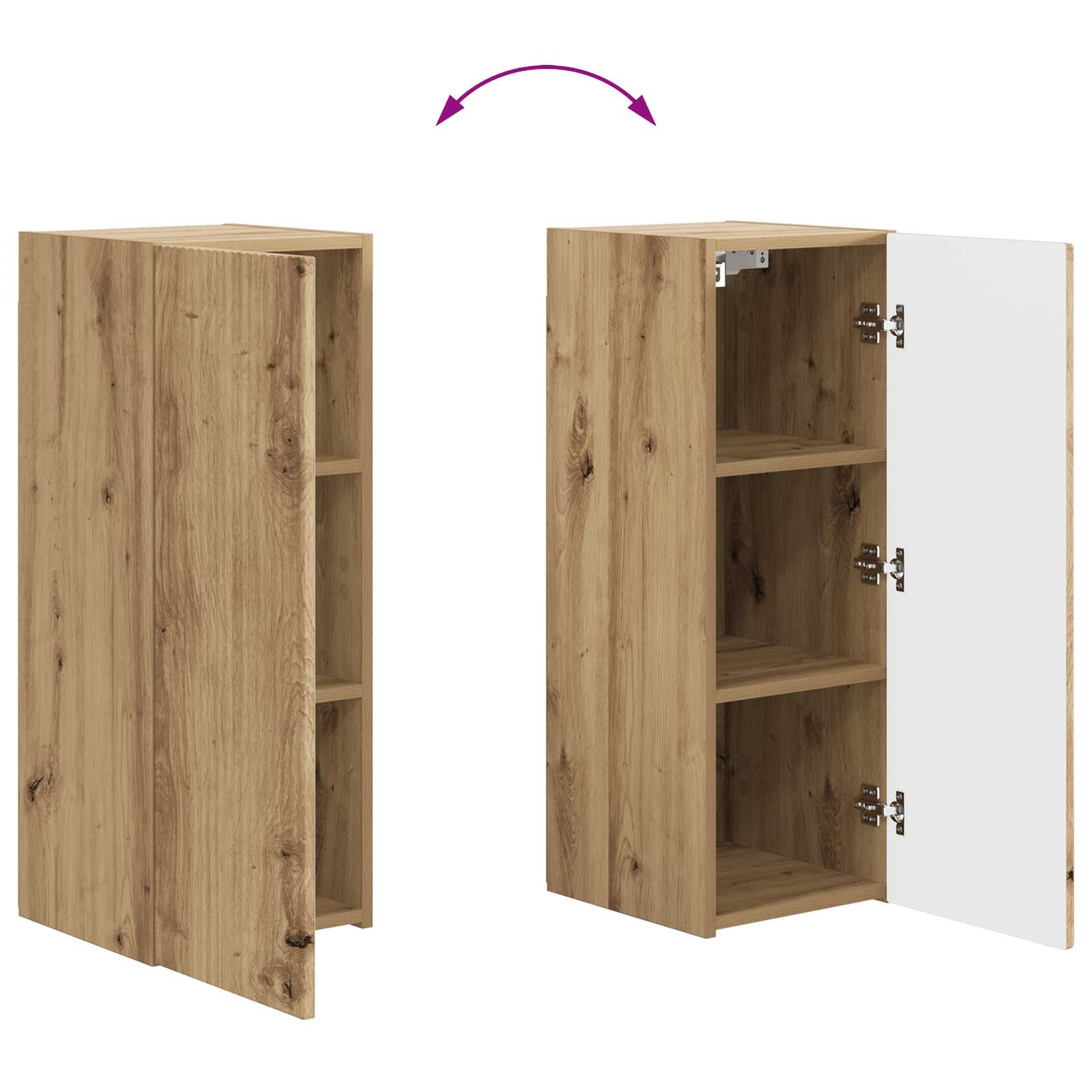 Ensemble meuble TV 2 pcs Chêne artisanal Bois d'ingénierie - XIOS