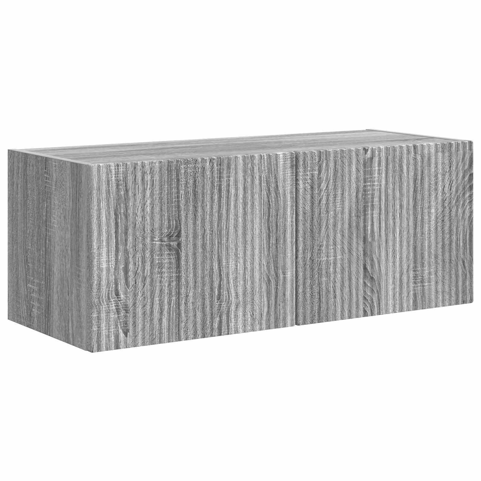 Ensemble meuble TV 3 pcs Gris Sonoma Bois d'ingénierie - XIOS