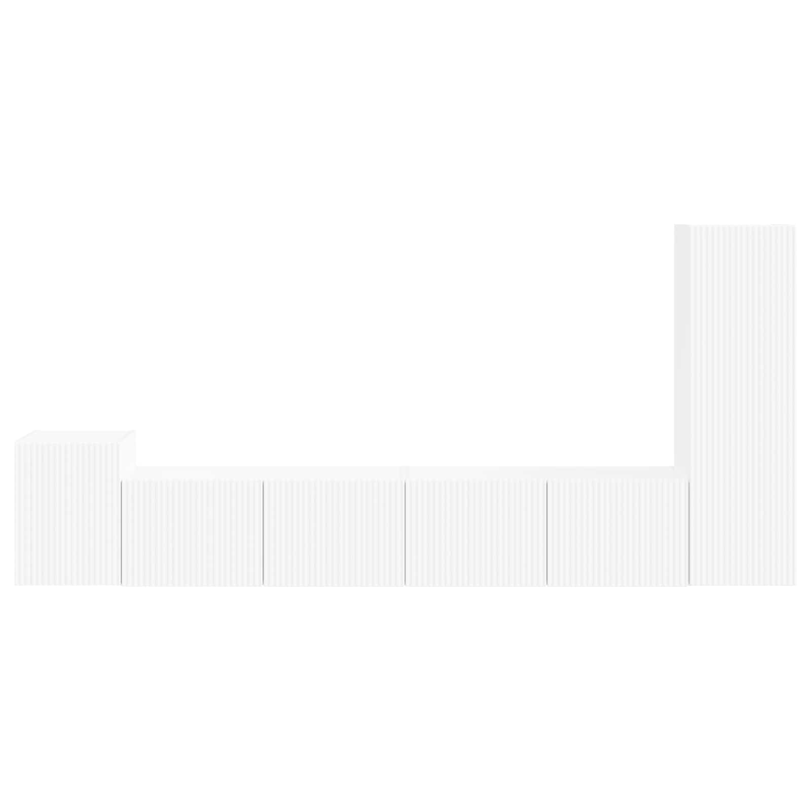 Ensemble meuble TV Montage mural 3 pcs Blanc Bois d'ingénierie - XIOS