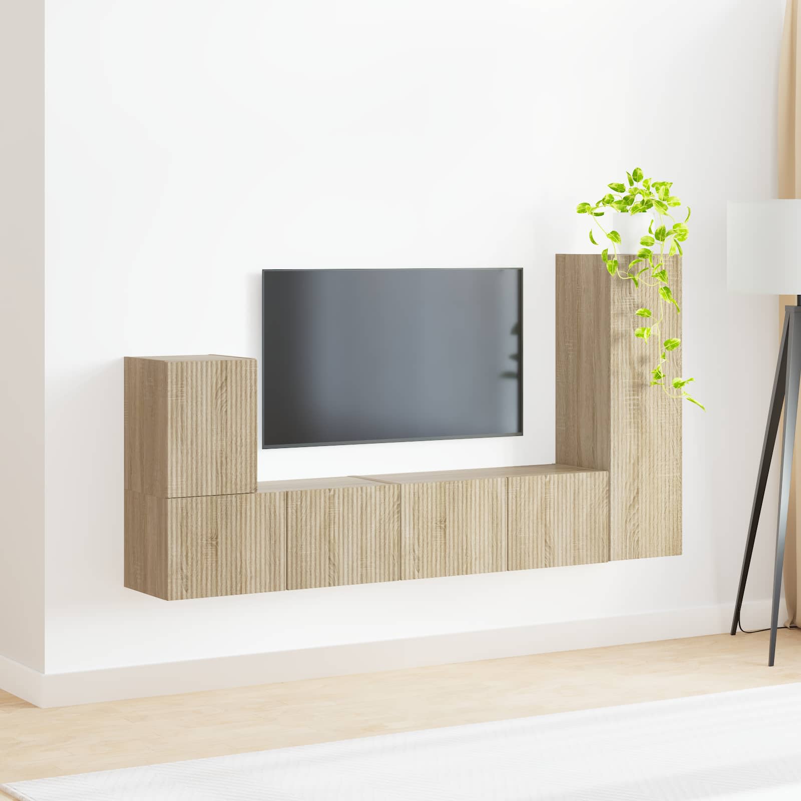 Ensemble meuble TV 3 pcs Chêne Sonoma Bois d'ingénierie - XIOS