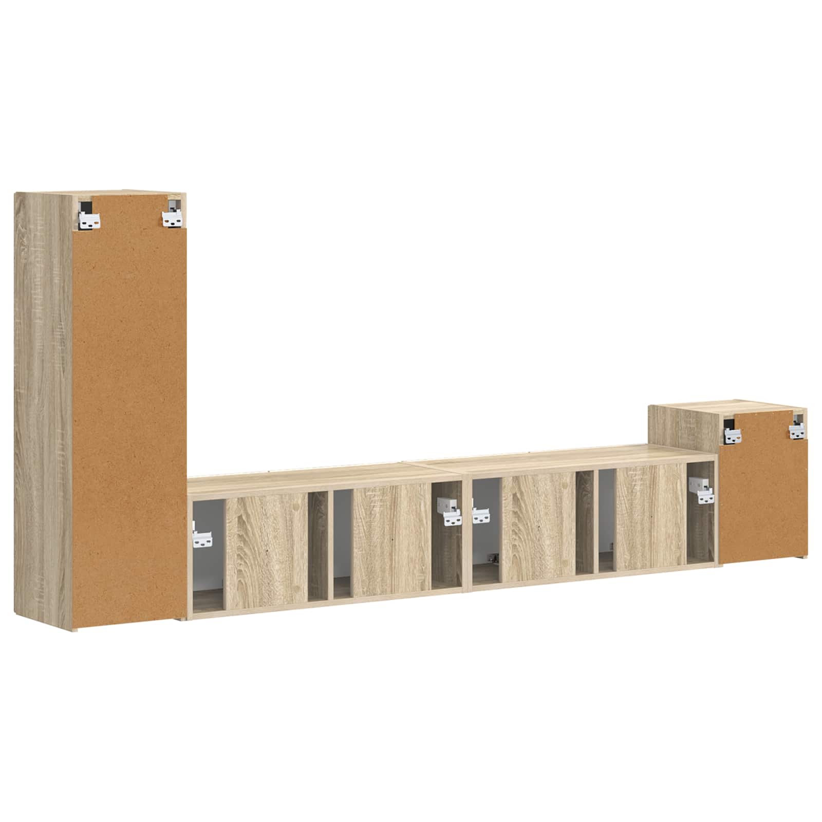 Ensemble meuble TV 3 pcs Chêne Sonoma Bois d'ingénierie - XIOS