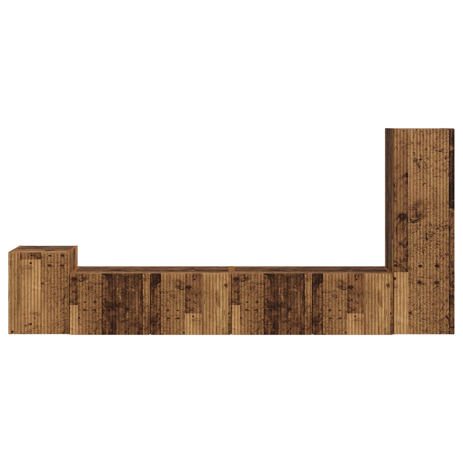 Ensemble meuble TV 3 pcs Bois ancien Bois d'ingénierie - XIOS