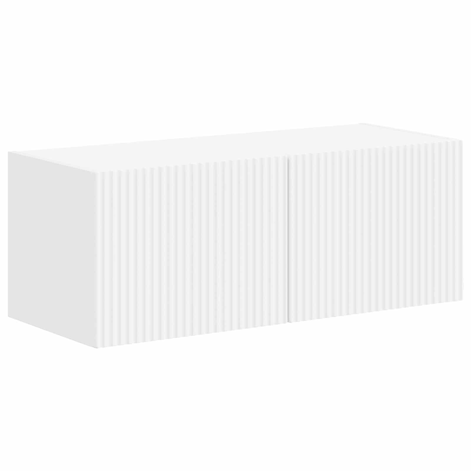 Ensemble meuble TV Montage mural 4 pcs Blanc Bois d'ingénierie - XIOS