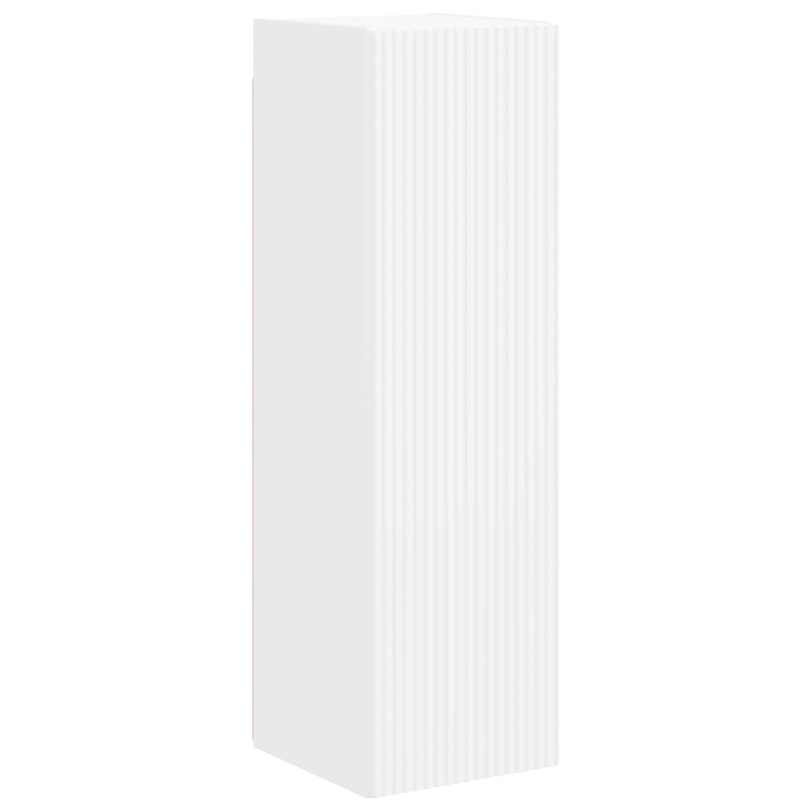 Ensemble meuble TV Montage mural 4 pcs Blanc Bois d'ingénierie - XIOS
