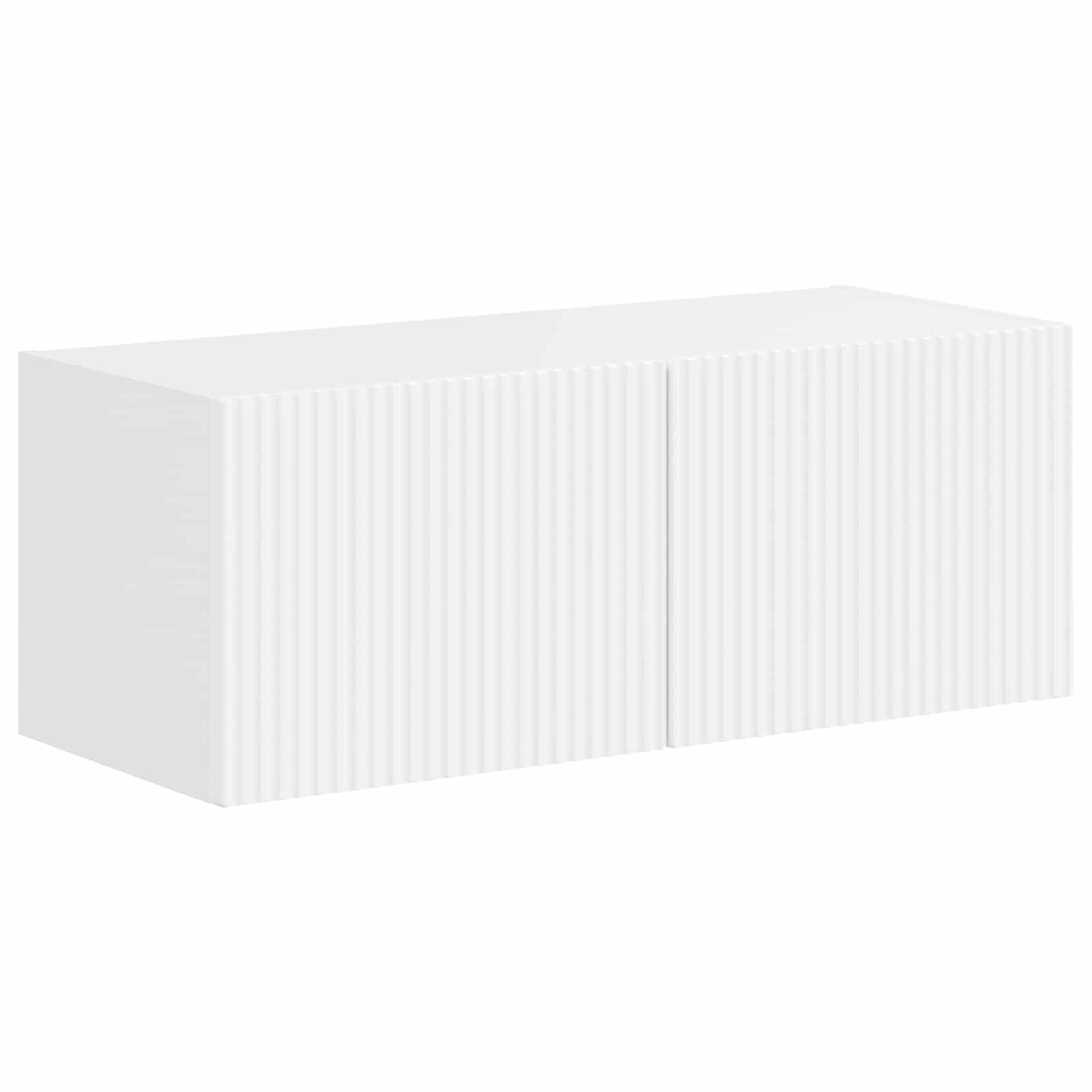 Ensemble meuble TV 4 pcs Blanc brillant Bois d'ingénierie - XIOS