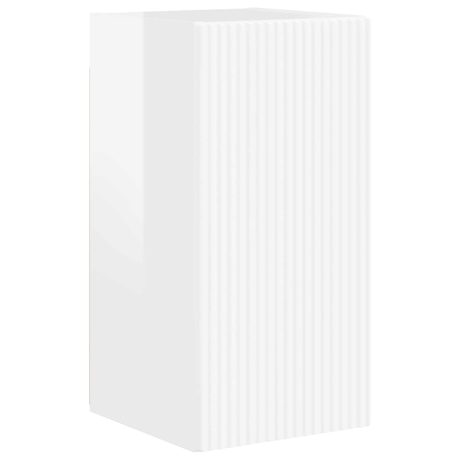 Ensemble meuble TV 5 pcs Blanc brillant Bois d'ingénierie - XIOS