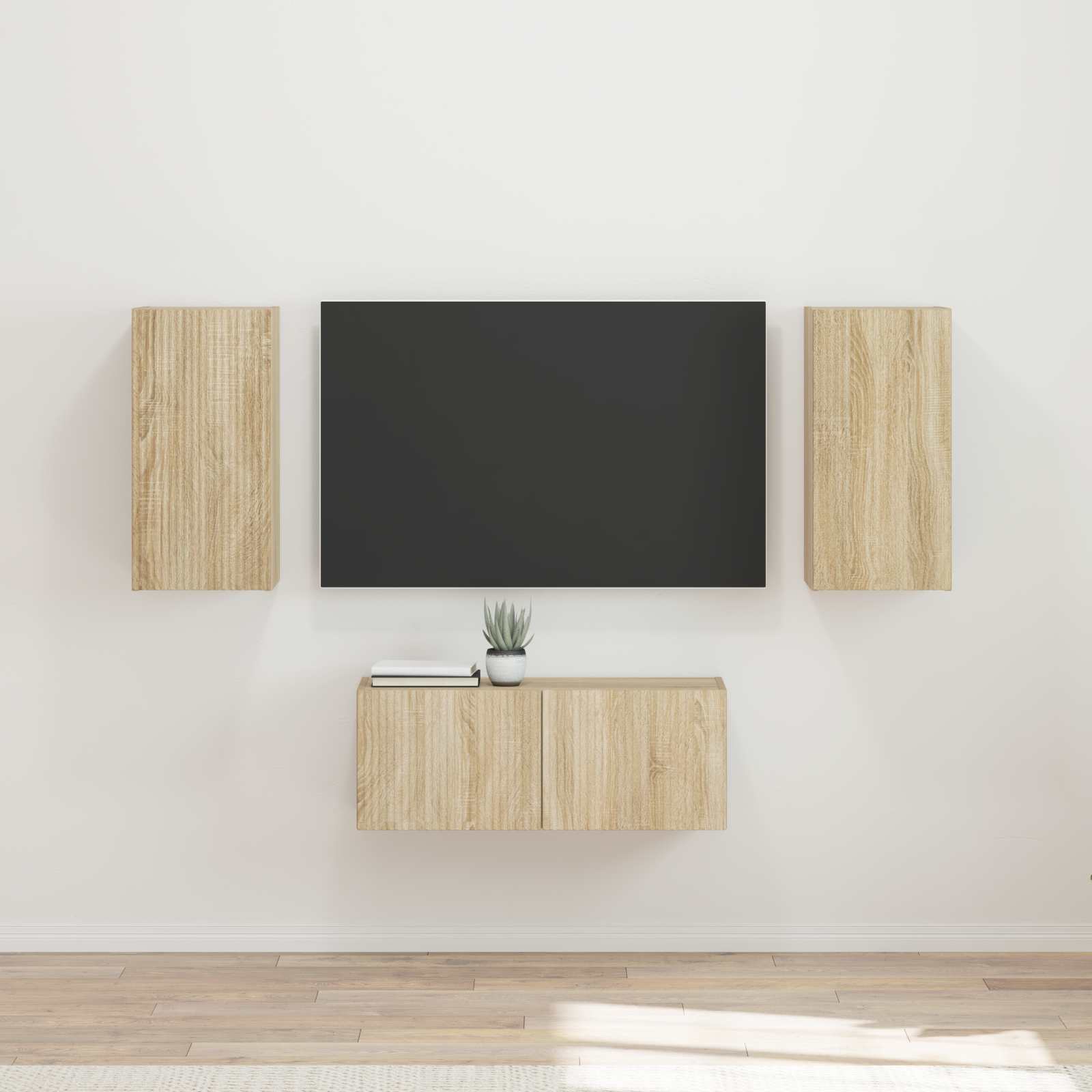 Ensemble meuble TV 6 pc Chêne Sonoma Bois d'ingénierie