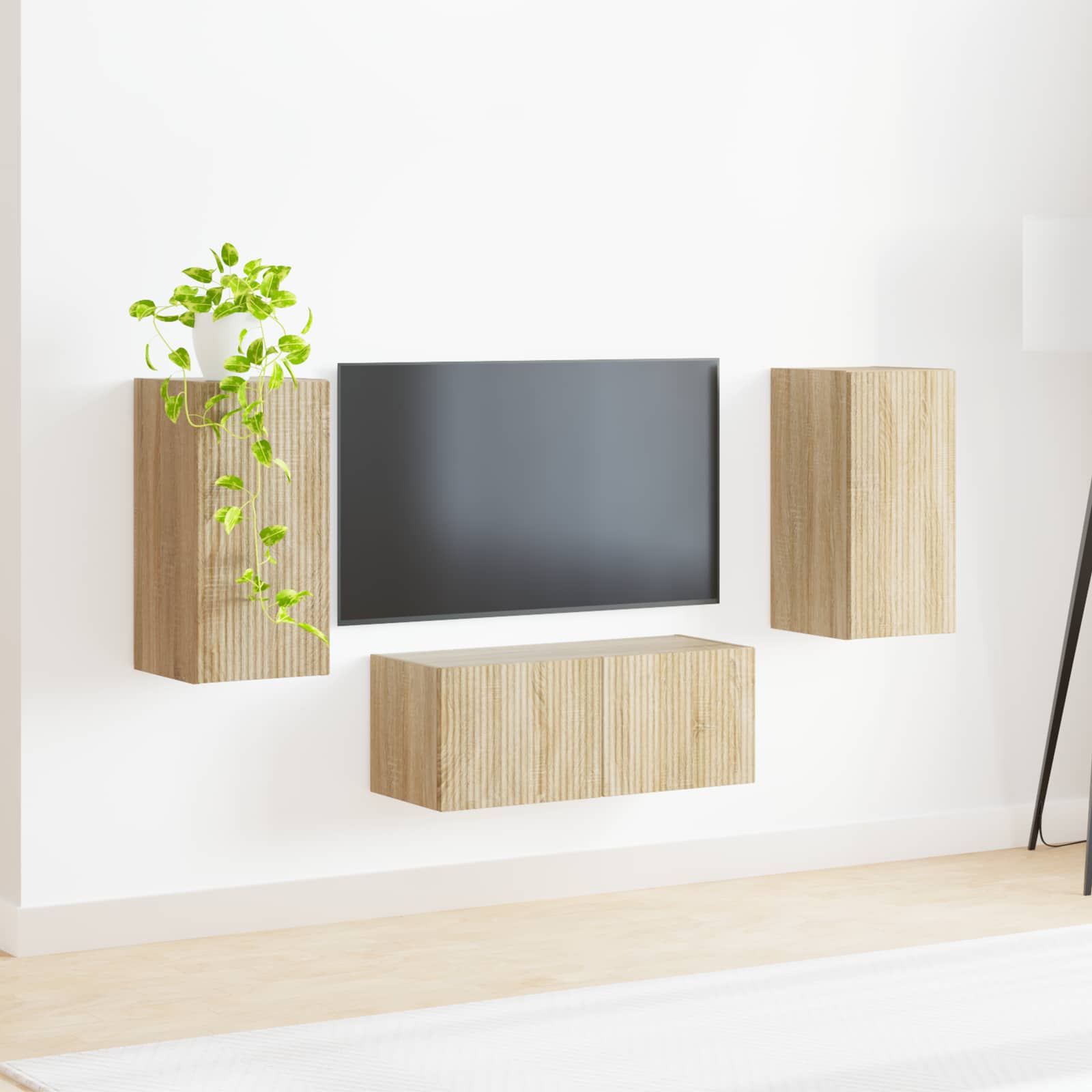 Ensemble meuble TV 6 pc Chêne Sonoma Bois d'ingénierie