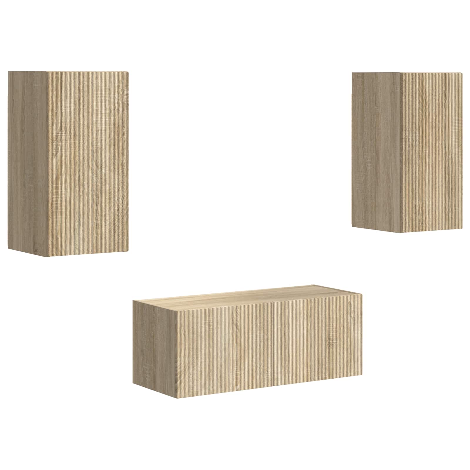 Ensemble meuble TV 6 pc Chêne Sonoma Bois d'ingénierie