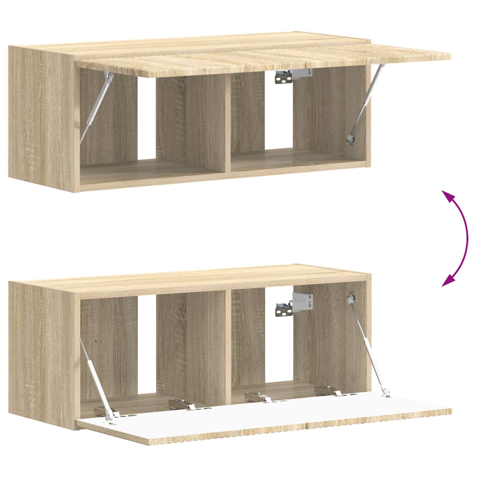 Ensemble meuble TV 6 pc Chêne Sonoma Bois d'ingénierie
