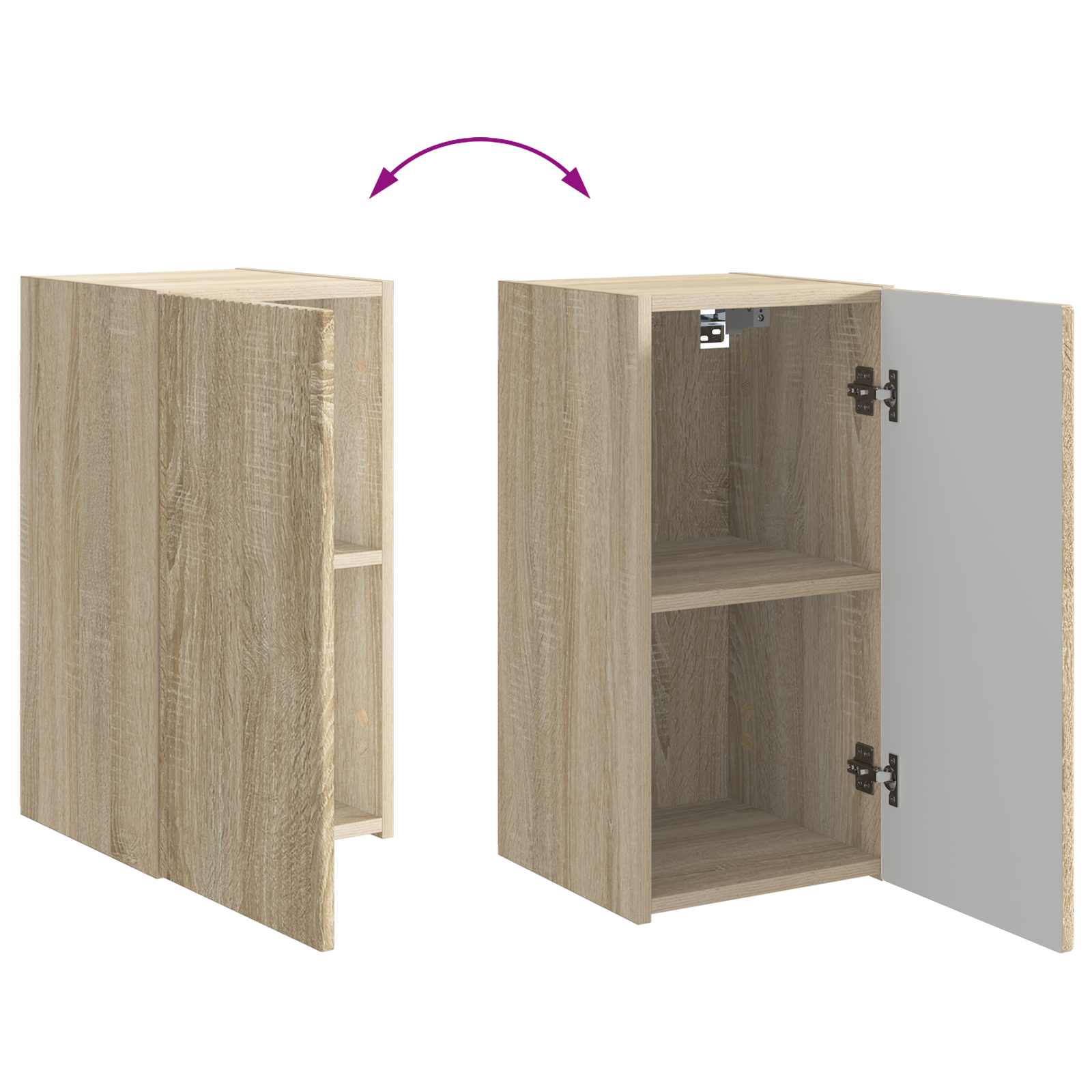 Ensemble meuble TV 6 pc Chêne Sonoma Bois d'ingénierie