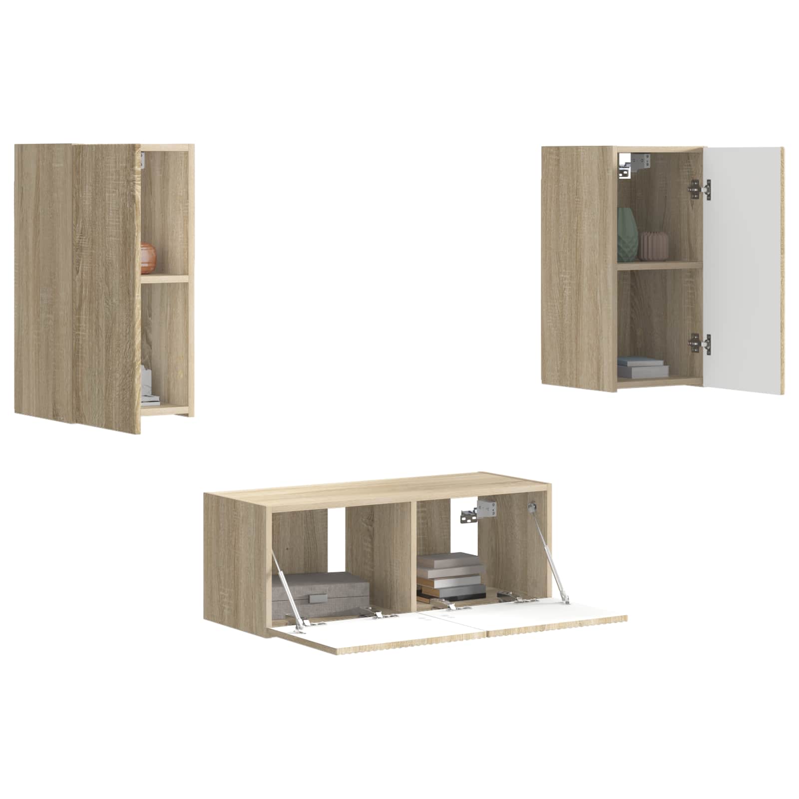 Ensemble meuble TV 6 pc Chêne Sonoma Bois d'ingénierie