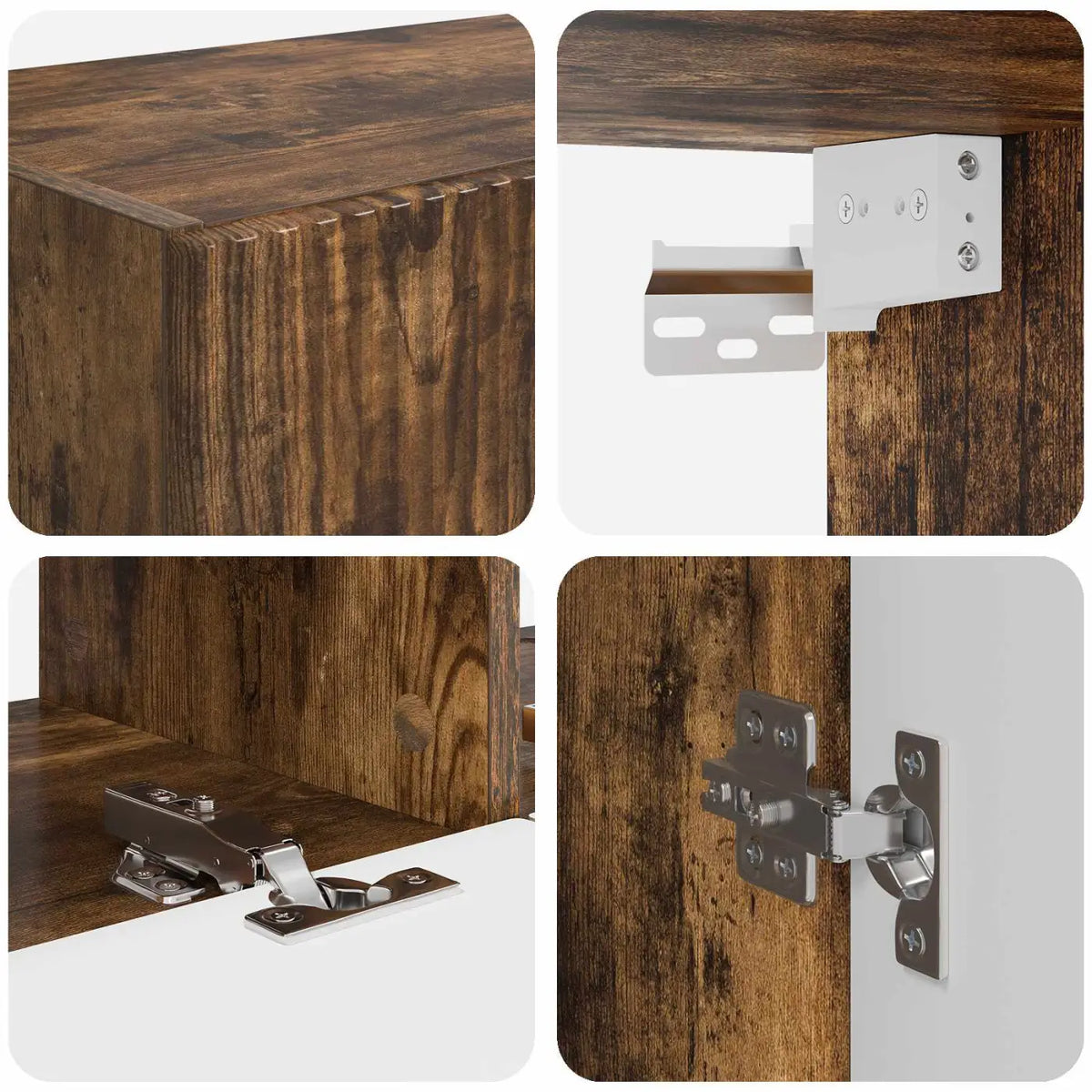 Ensemble meuble TV 6 pc Chêne fumé Bois d’ingénierie - XIOS