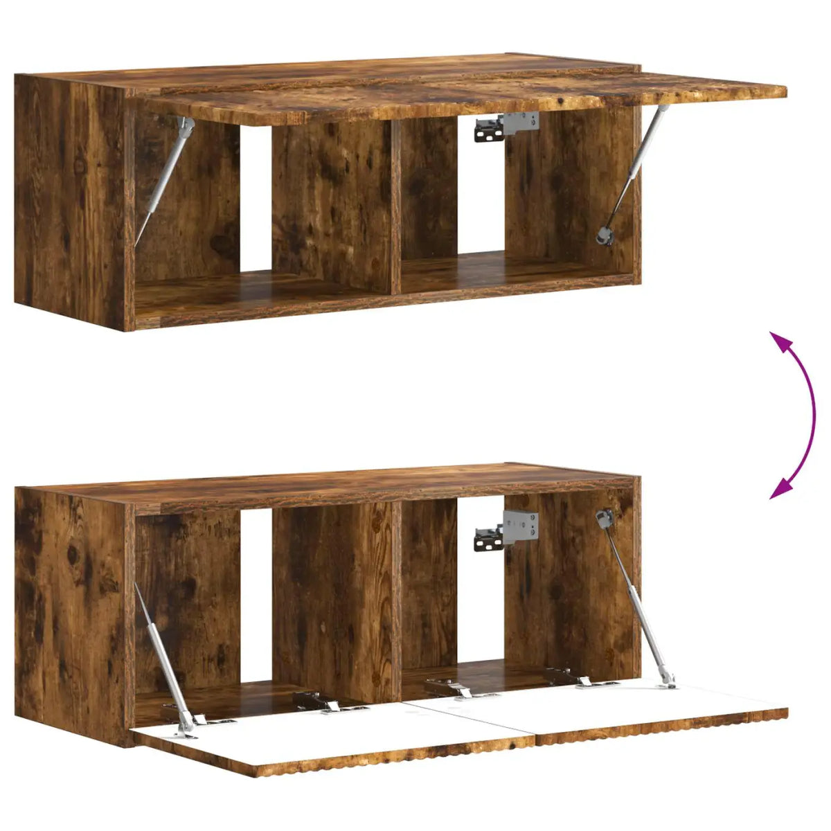 Ensemble meuble TV 6 pc Chêne fumé Bois d’ingénierie - XIOS