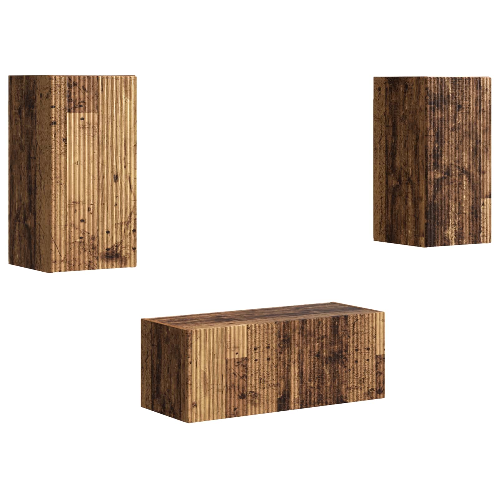 Ensemble meuble TV 6 pcs Bois ancien Bois d'ingénierie - XIOS