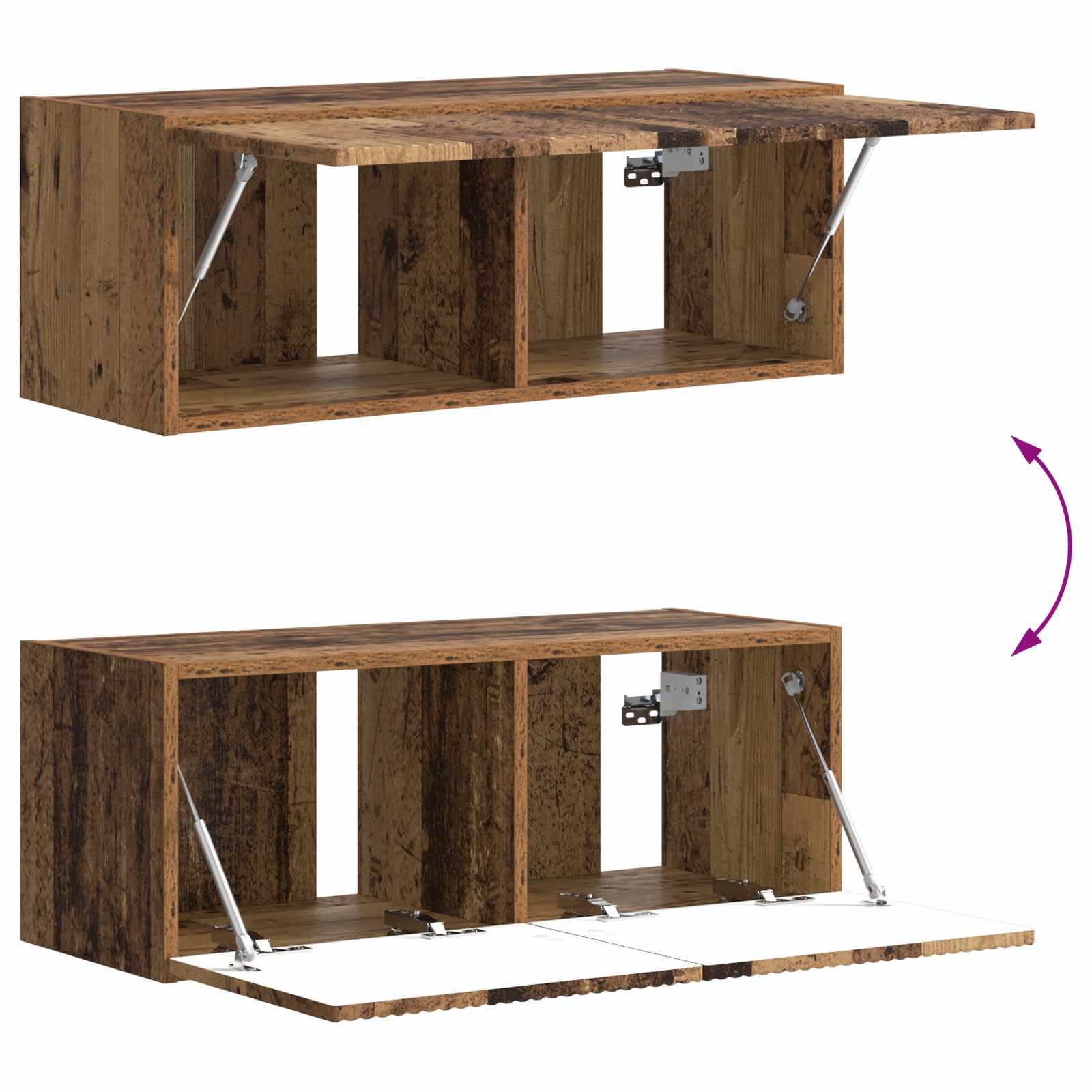 Ensemble meuble TV 6 pcs Bois ancien Bois d'ingénierie - XIOS