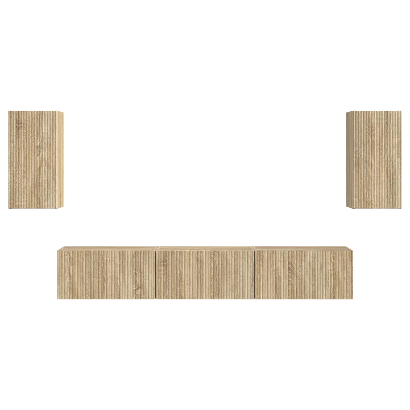 Ensemble meuble TV 5 pcs Chêne Sonoma Bois d'ingénierie - XIOS