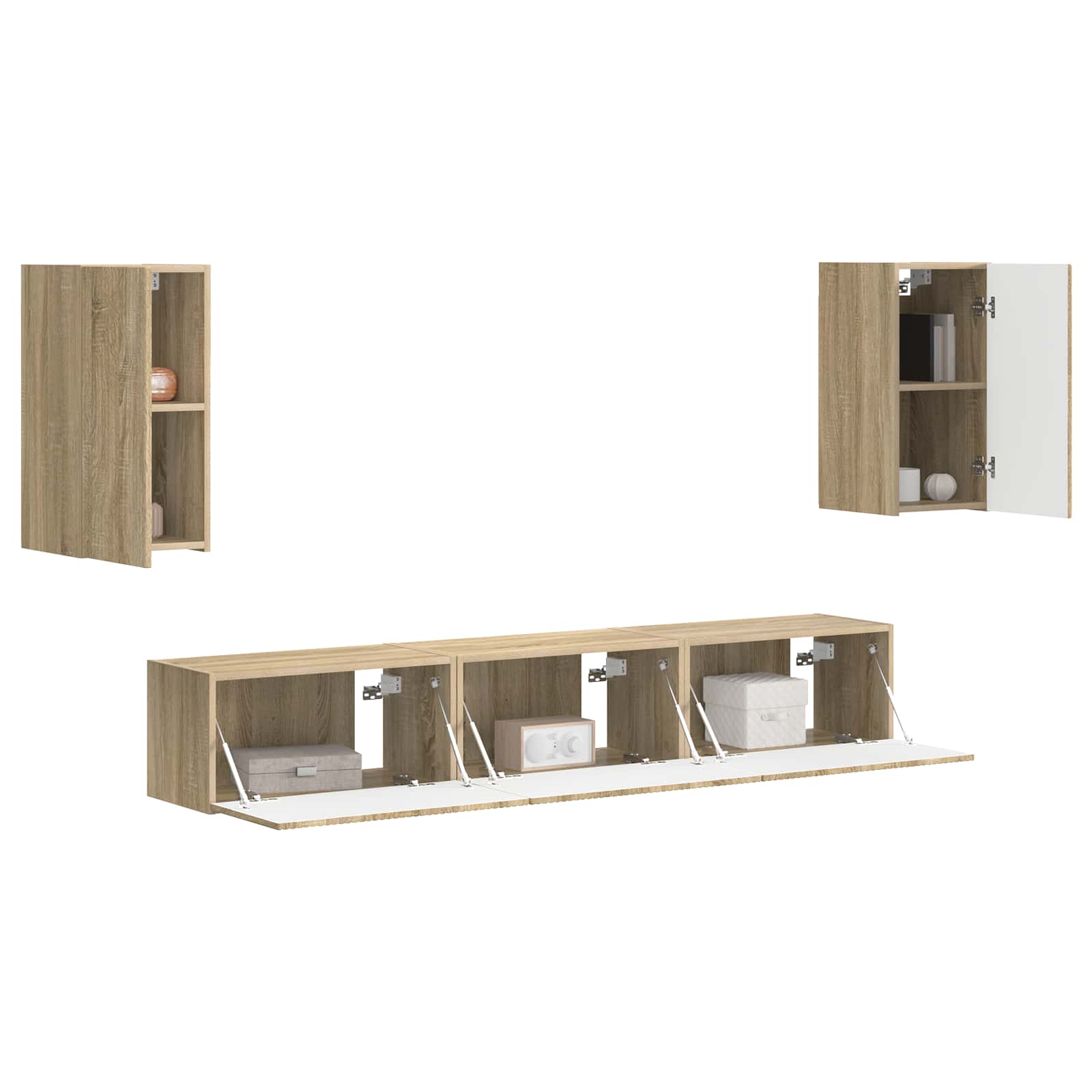 Ensemble meuble TV 5 pcs Chêne Sonoma Bois d'ingénierie - XIOS