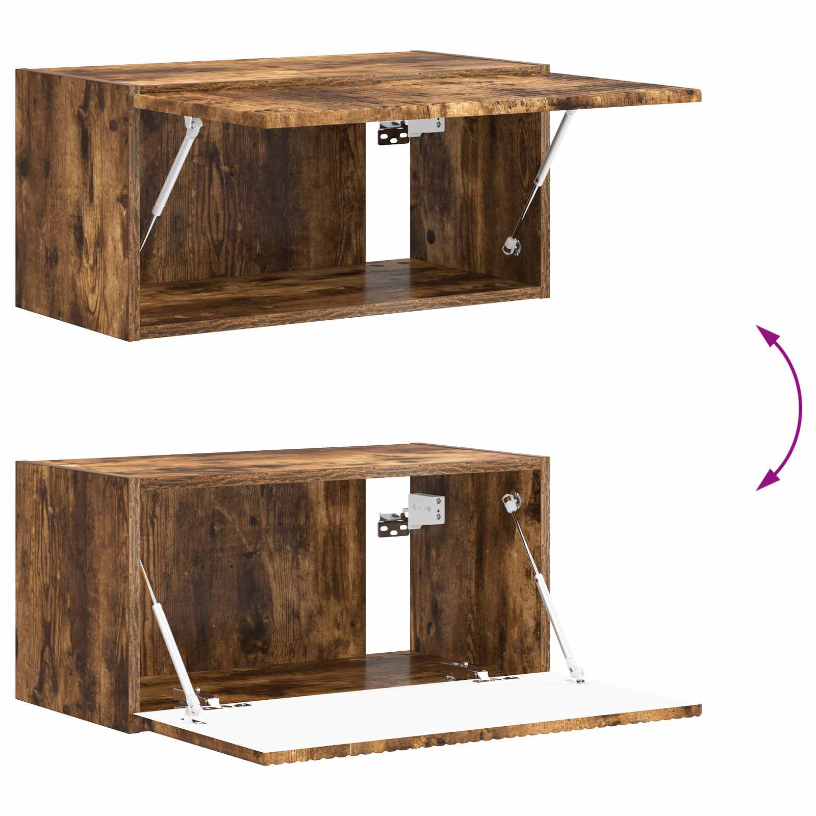 Ensemble meuble TV 5 pcs Chêne fumé Bois d'ingénierie - XIOS