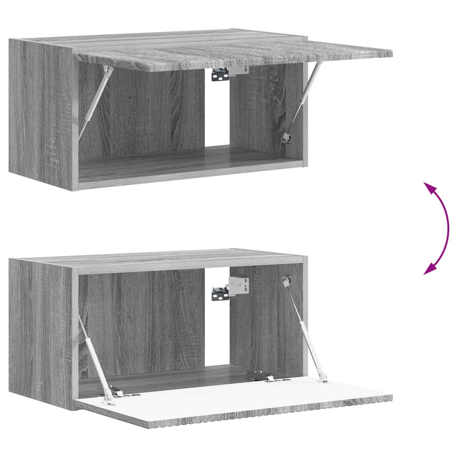 Ensemble meuble TV 5 pcs Gris Sonoma Bois d'ingénierie - XIOS