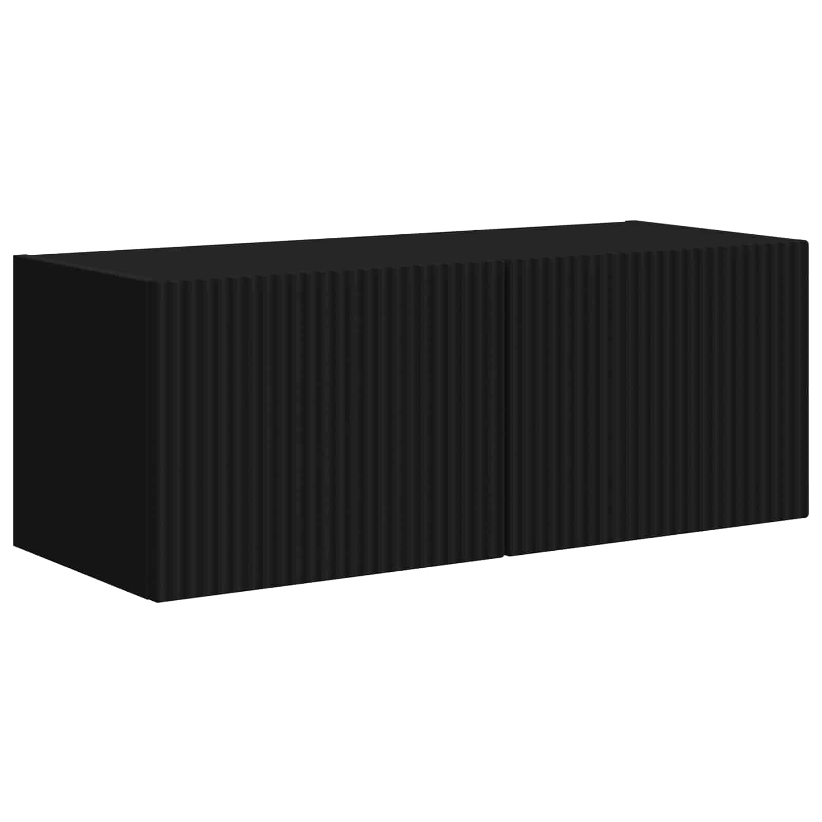 Ensemble meuble TV 4 pc Noir Bois d'ingénierie